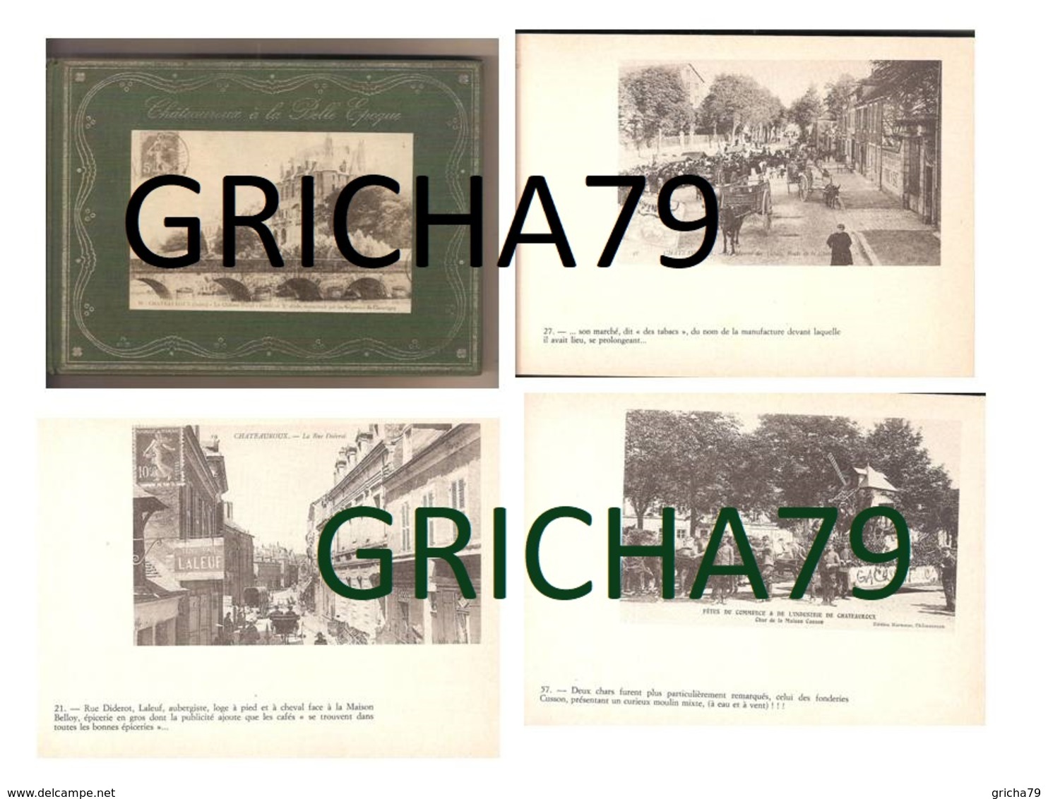 LIVRE - 36 CHATEAUROUX A LA BELLE EPOQUE -  112 CARTES POSTALES ANCIENNES - Autres & Non Classés