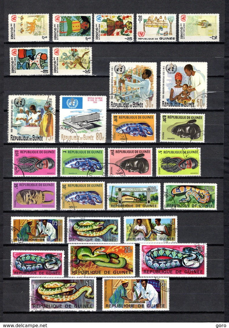 Guinea   1966-67  .-   Y&T   Nº    293/299-300/303-304/306-308/312-316/325 - Guinea (1958-...)