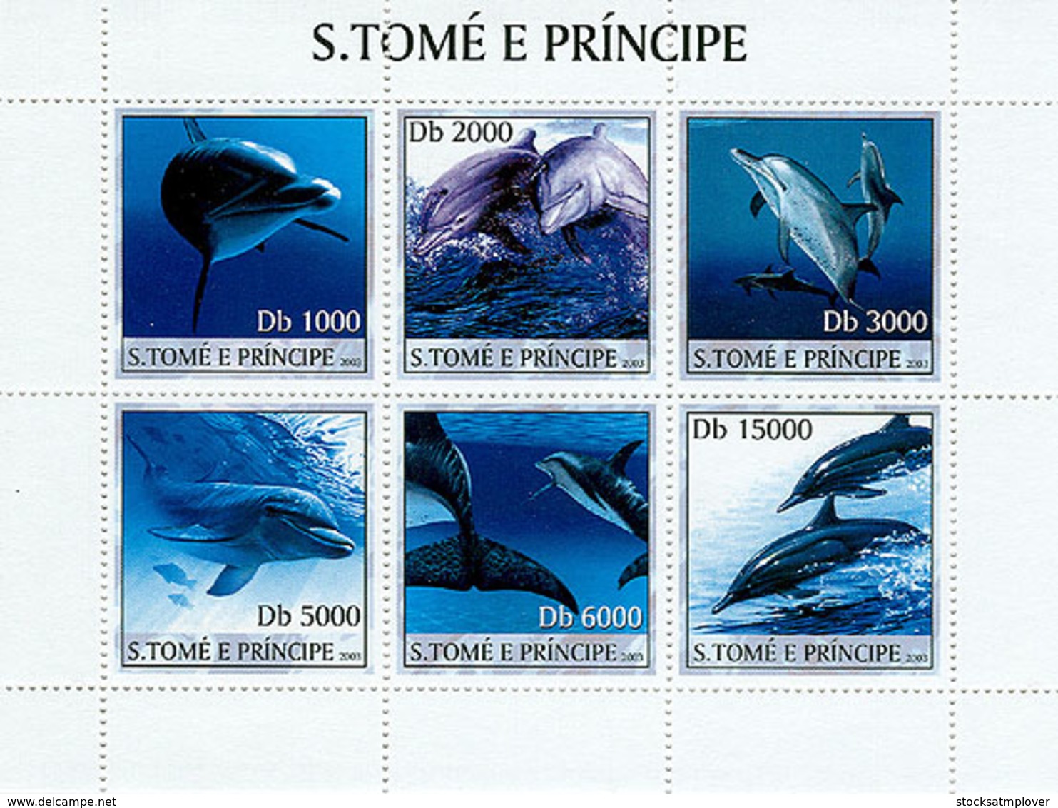 Sao Tome 2003 Fauna Dolphins - Sao Tome And Principe