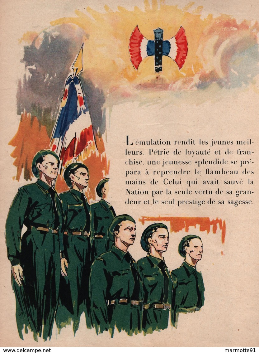 IL ETAIT UNE FOIS UN PAYS HEUREUX.... FRANCE 1943 PROPAGANDE ETAT FRANCAIS VICHY OFFERT PAR LE MARECHAL - 1939-45