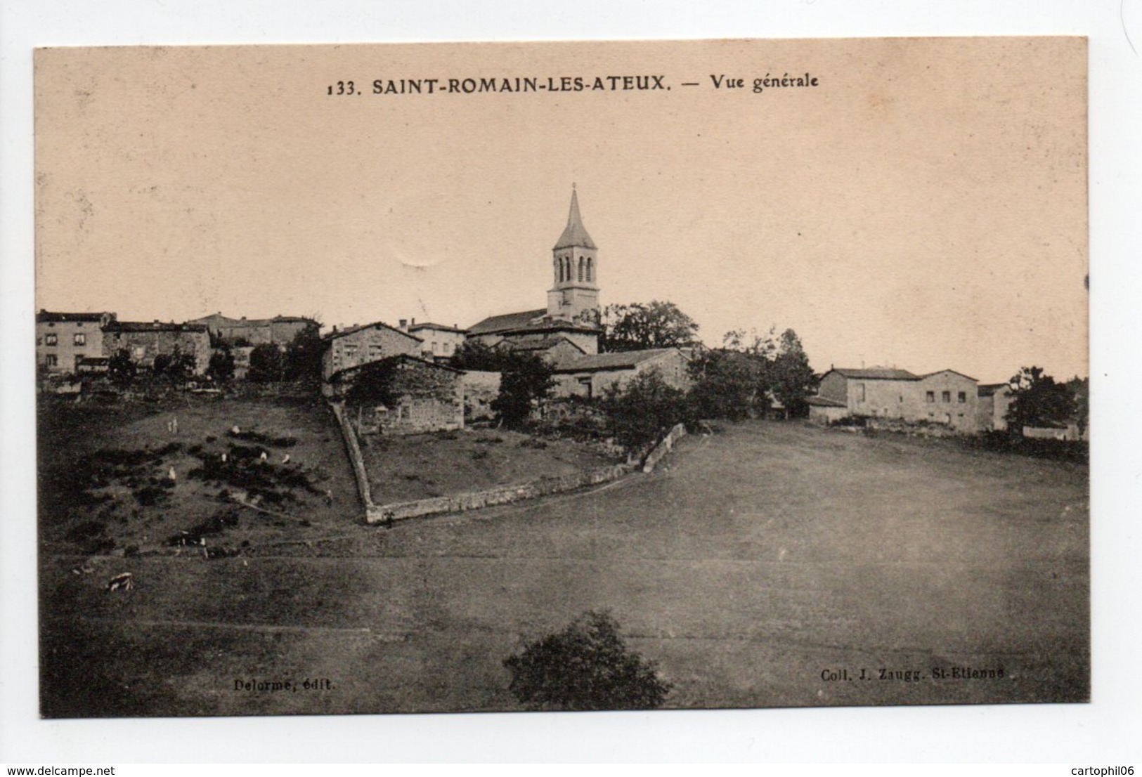 - CPA SAINT-ROMAIN-LES-ATEUX (42) - Vue Générale - Edition Delorme 133 - - Autres & Non Classés