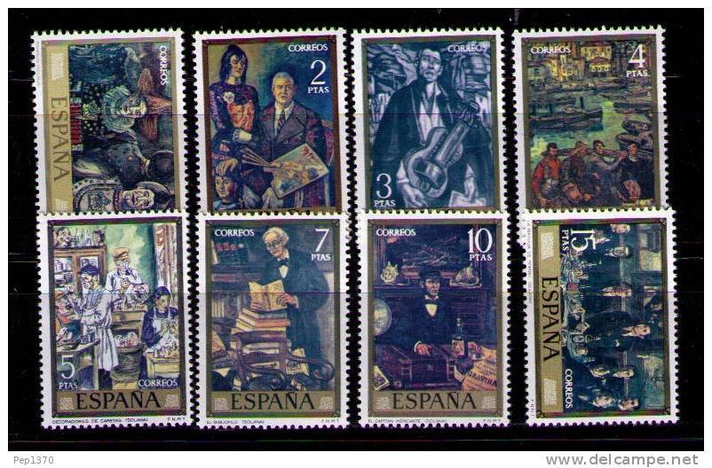 ESPAÑA 1972 - PINTOR SOLANA - EDIFIL Nº 2077-2084 - YVERT 1731-1738 - Otros & Sin Clasificación