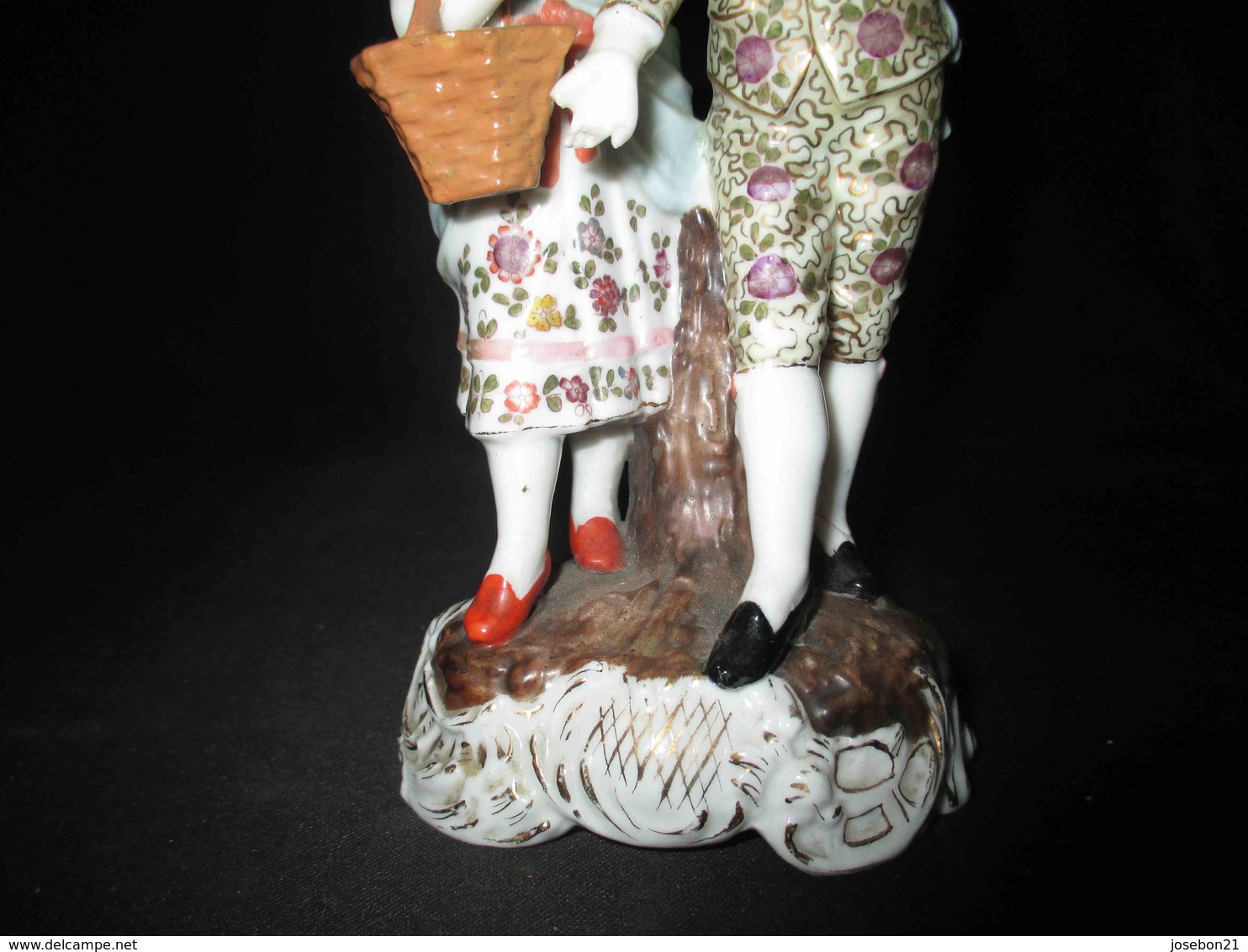 ancien couple d'amoureux porcelaine de Sitzendorf Allemagne fin XIX ème