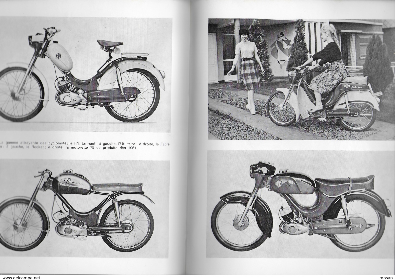 Les dames de la Basse-Meuse. Les motocyclette liégeoise de 1940 - 1965. Liège. Moto. Motard. Gilbert Gaspard. Rare