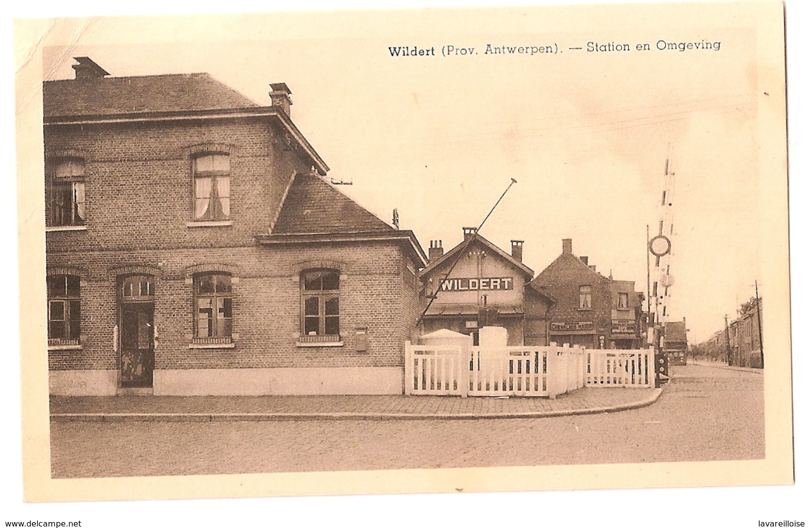 CPA BELGIQUE WILDERT ANTWERPEN STATION EN OMGEVING RARE BELLE CARTE !! - Sonstige & Ohne Zuordnung