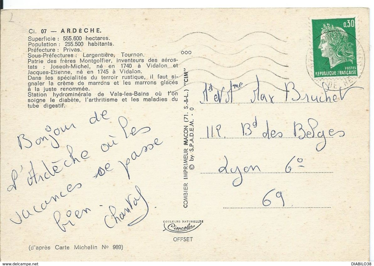 ***   ARDÈCHE   (  MULTI VUES  ) - Cartes Géographiques