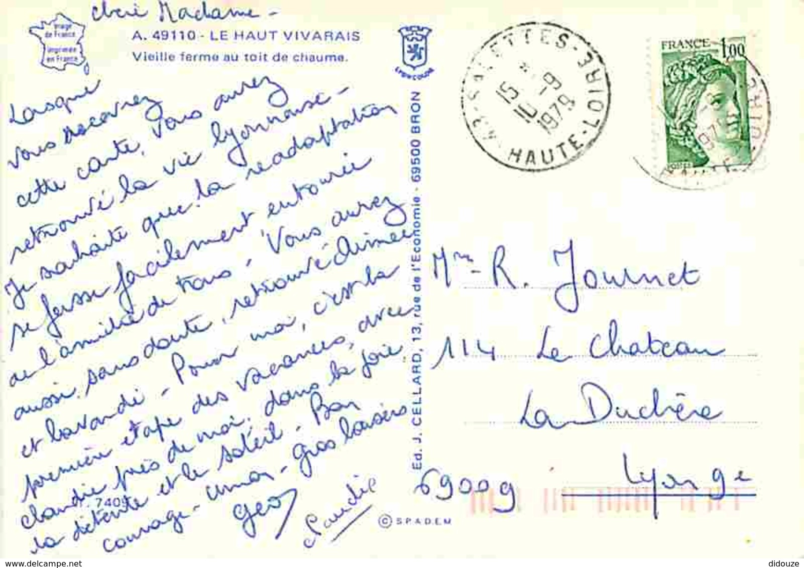 07 - Ardèche - Le Haut Vivarais - Vieille Ferme Au Toit De Chaume - Voir Scans Recto-Verso - Autres & Non Classés