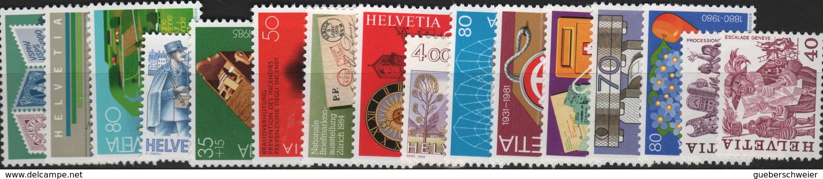 Lot De Timbres De Suisse Neufs** Avec Séries Complètes, Blocs De 4 Et Coins Datés à - 40% De La Faciale - Collections