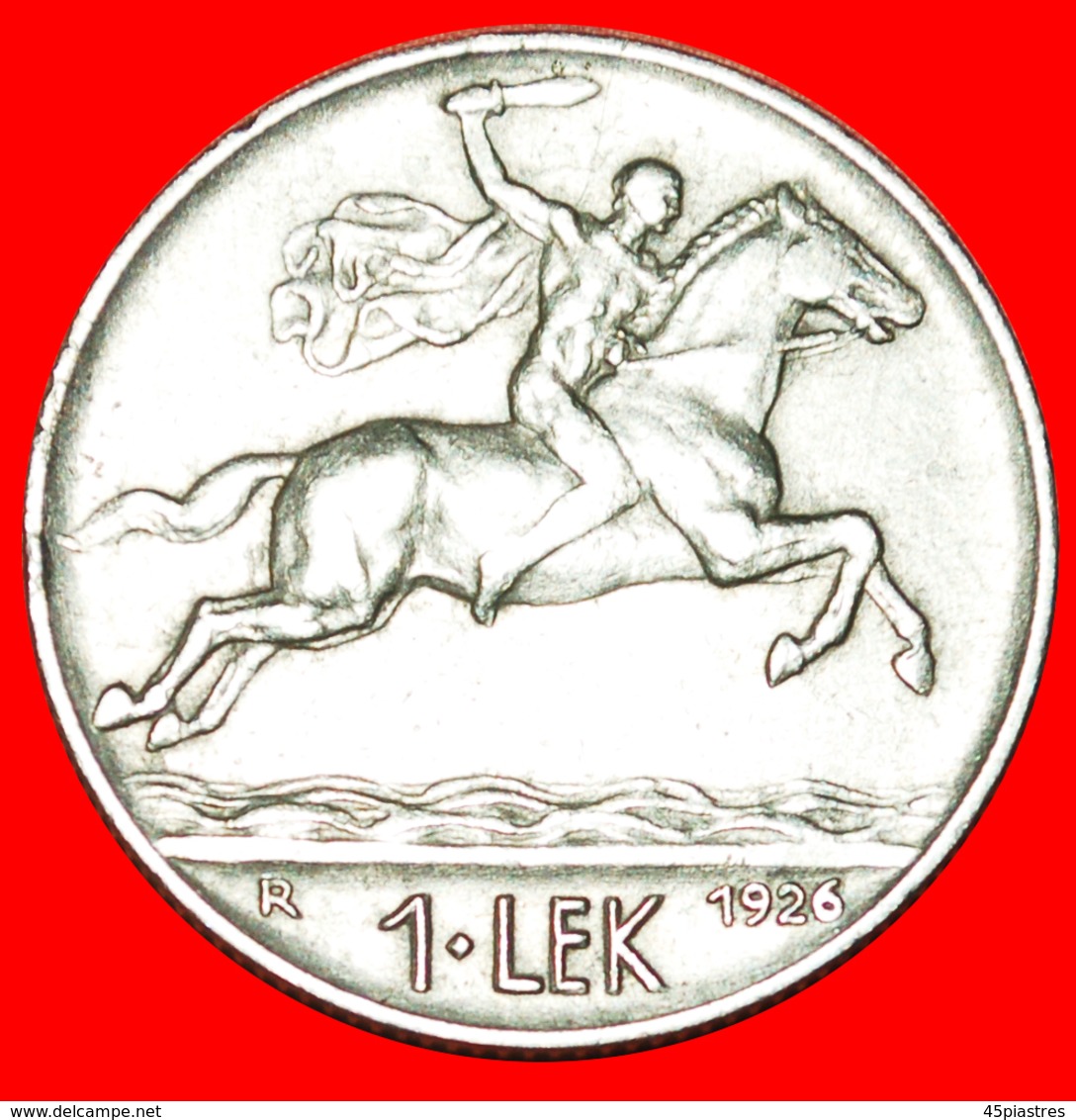 + ITALY: ALBANIA  1 LEK 1926R! ALEXANDER THE GREAT (336-323 BCE)! LOW START  NO RESERVE! - Albania