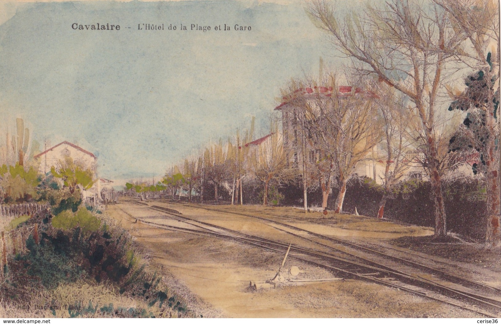 Cavalaire L'Hôtel De La Plage Et La Gare - Cavalaire-sur-Mer