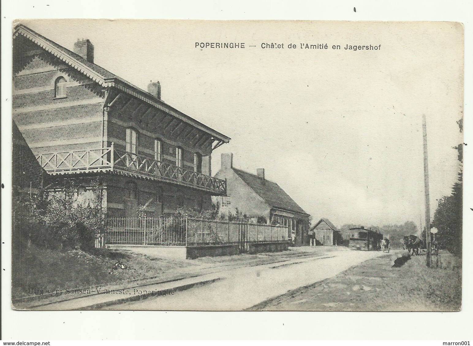 Poperinge - TRAM -  Café Jagershof - Poperinge