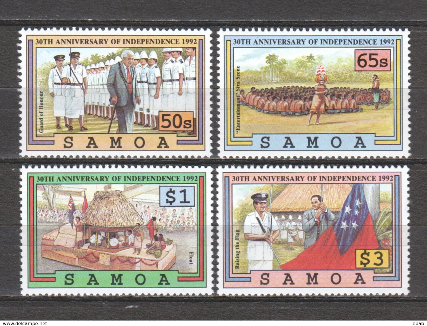 Samoa 1992 Mi 728-731 MNH INDEPENDENCE - Samoa