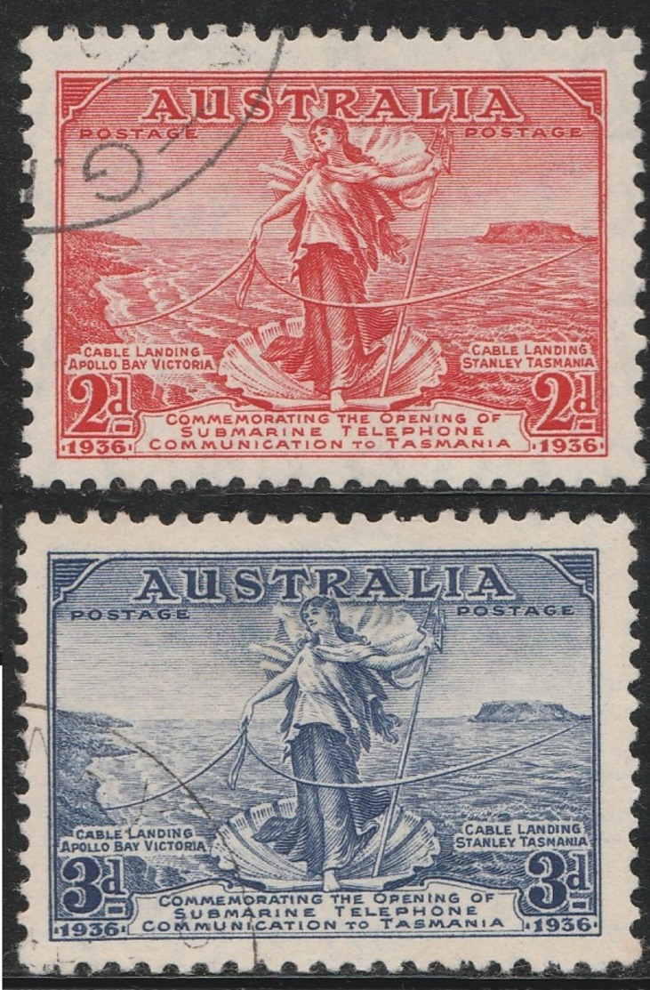 Australia 1936 - SG 150/160 - Underwater Cable Connection To Tasmania - SUPERB VERY FINE USED - Used Stamps