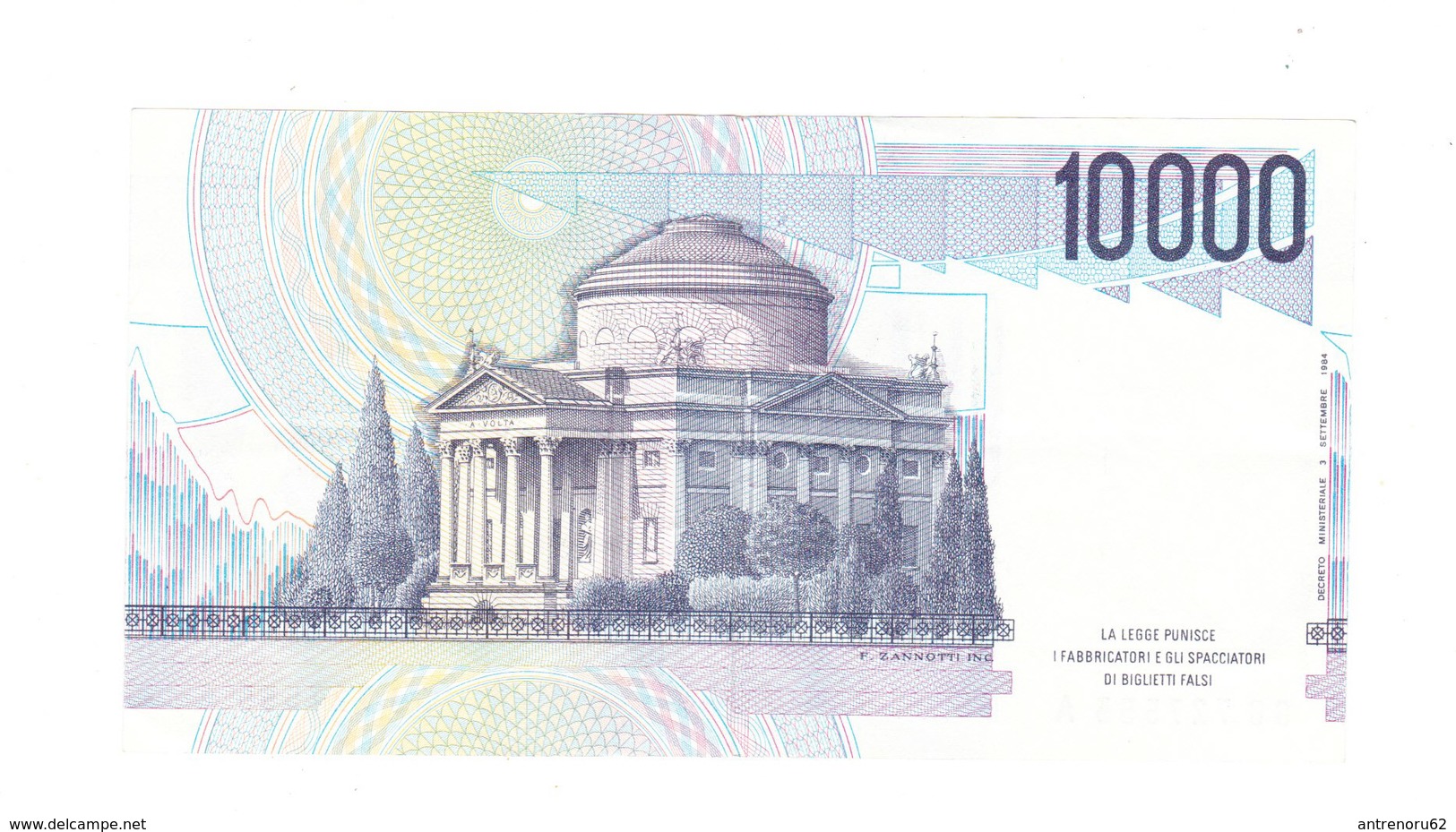 BANKNOTES-ITALY-10000-CIRCULATED-SEE-SCAN - 10000 Liras