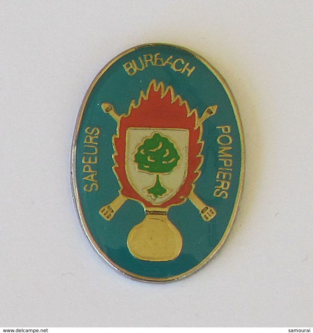 1 Pin's Sapeurs Pompiers De BURBACH (67 - BAS RHIN) - Pompiers