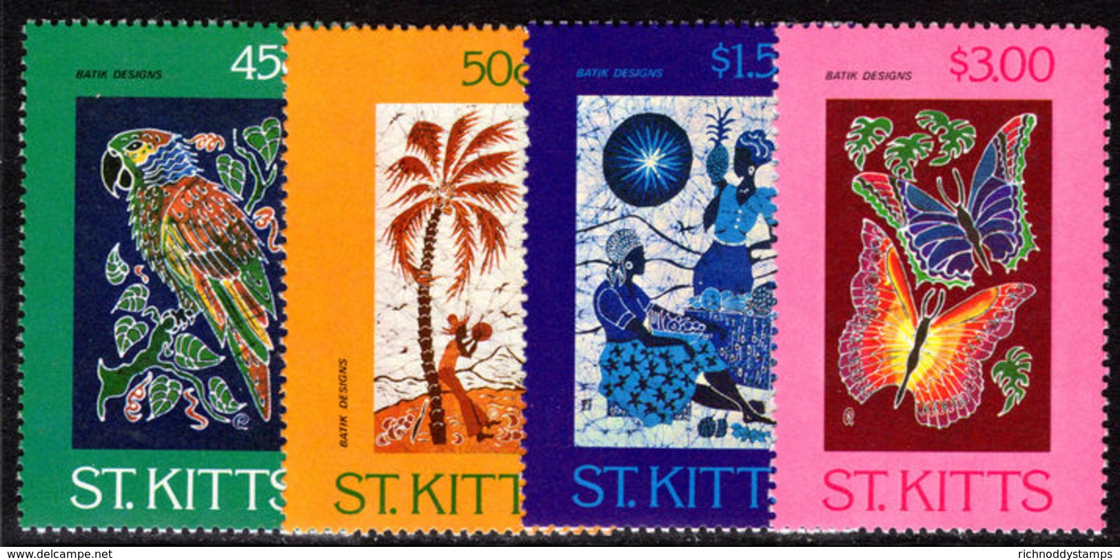 St Kitts 1984 Batik (1st Series) Unmounted Mint. - St.Kitts And Nevis ( 1983-...)