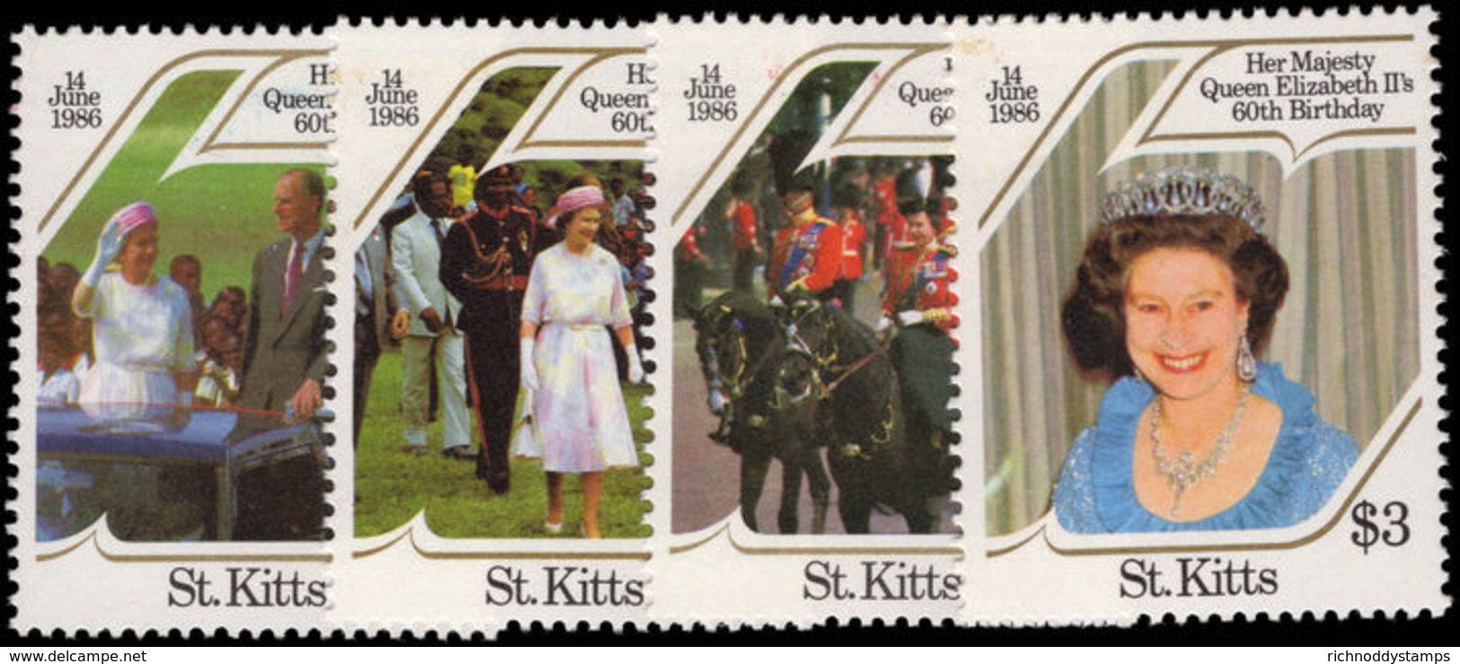 St Kitts 1986 Queens Birthday Unmounted Mint. - St.Kitts And Nevis ( 1983-...)