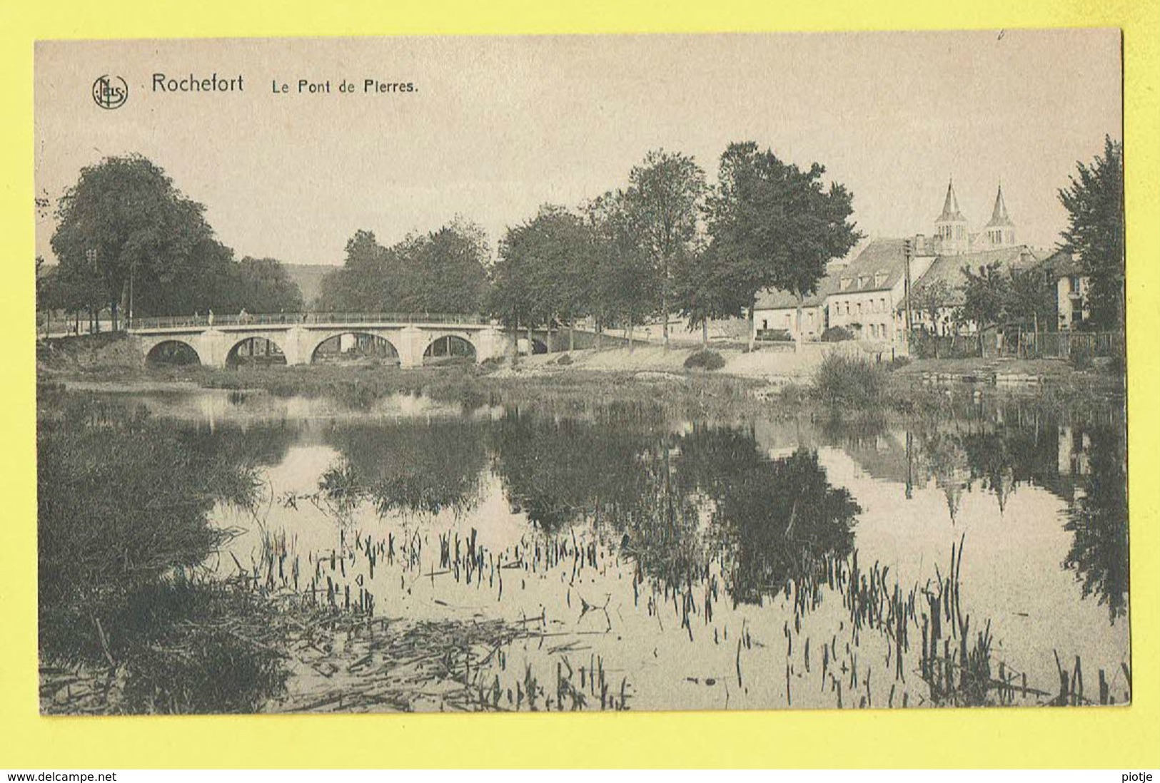 * Rochefort (Namur - La Wallonie) * (Nels, Série 11, Nr 21) Le Pont De Pierres, Bridge, Brug, Canal, Rare, Old - Rochefort