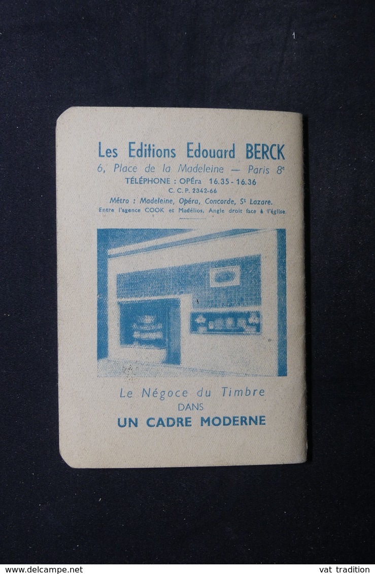 FRANCE - Philatélie - Catalogue de prix de vente de la Maison Edouard Berck  de 1948 , le Poucet - L 30843