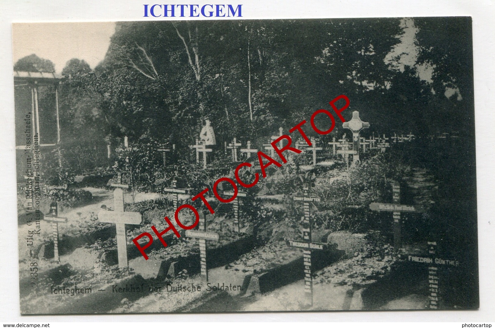 ICHTEGEM-Cimetiere Dt. Soldaten-Kerkhof-Guerre 14-18-1WK-BELGIEN-Flandern - Ichtegem