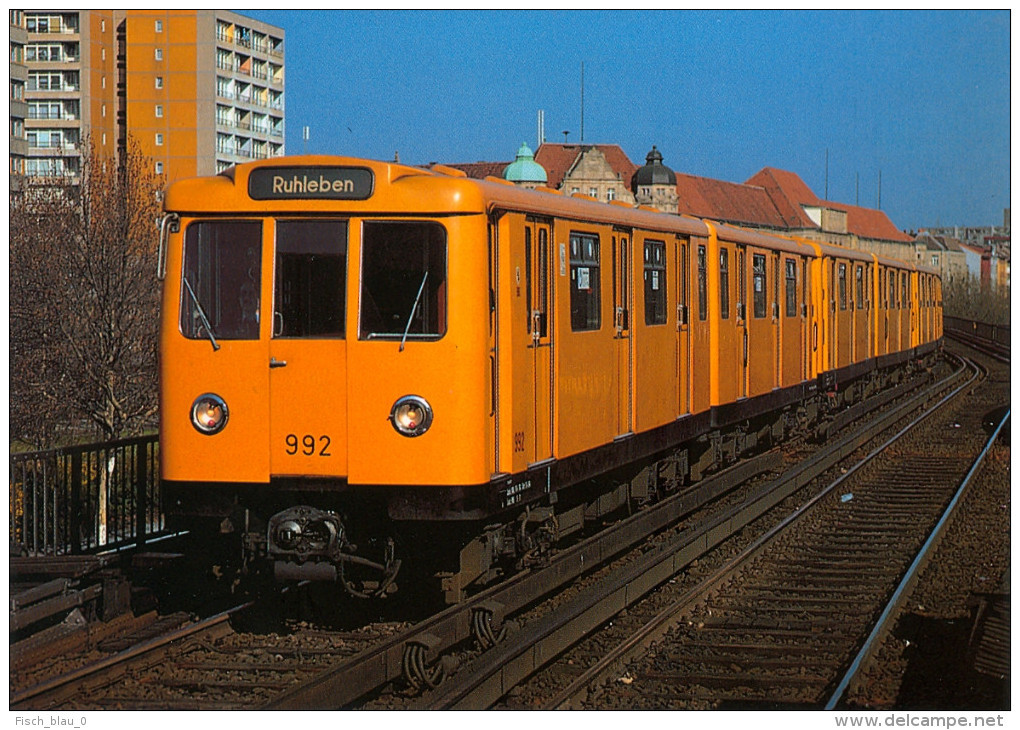 AK Metro Berlin Hallesches Tor Linie U1 U-Bahn Underground Ruhleben Deutschland Untergrund-Bahn Germany - U-Bahnen