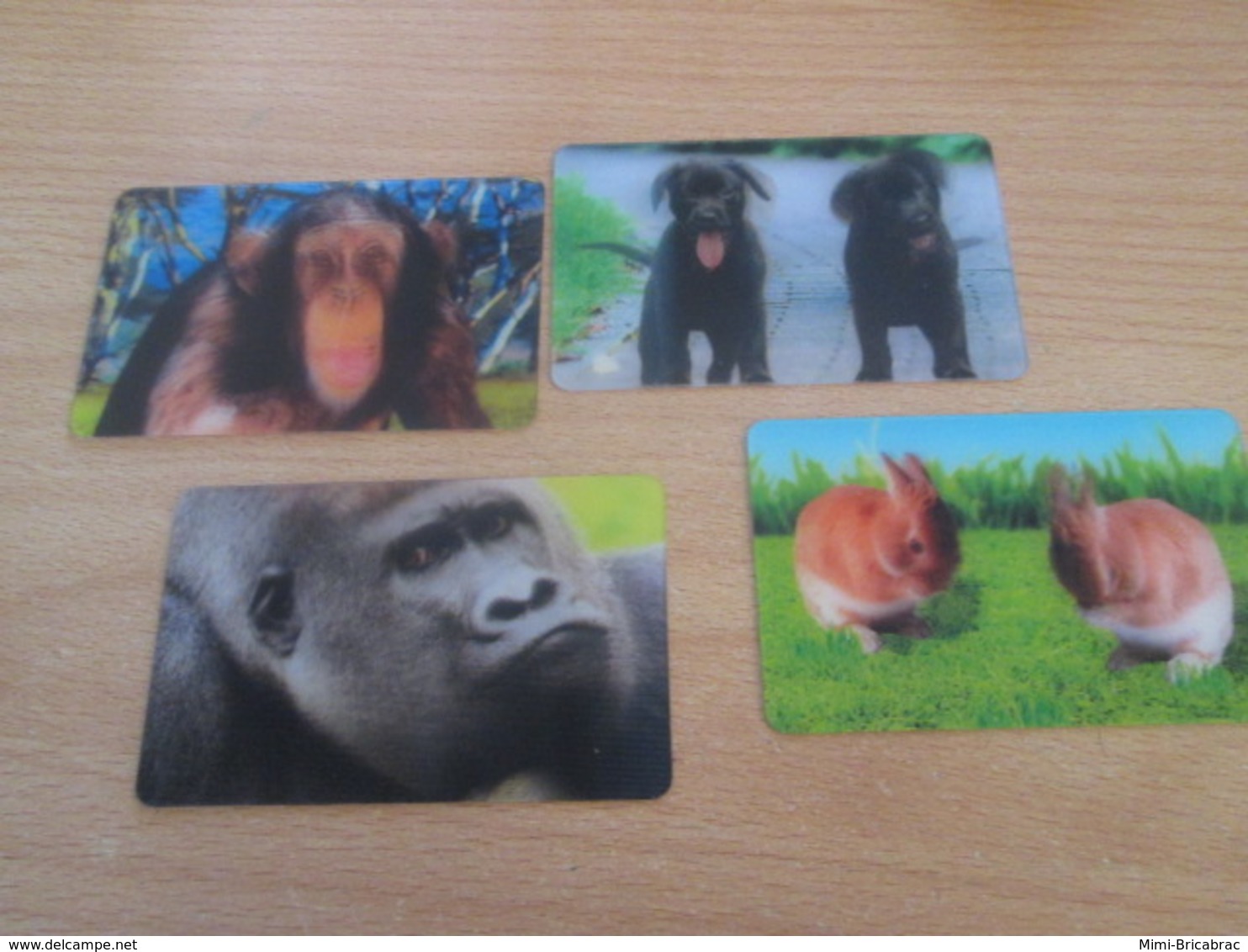 4 CARTES "ANIMEES" CORA ANIMAUX , AUCUN DOUBLE EXCELLENT ETAT !!! - Autres & Non Classés