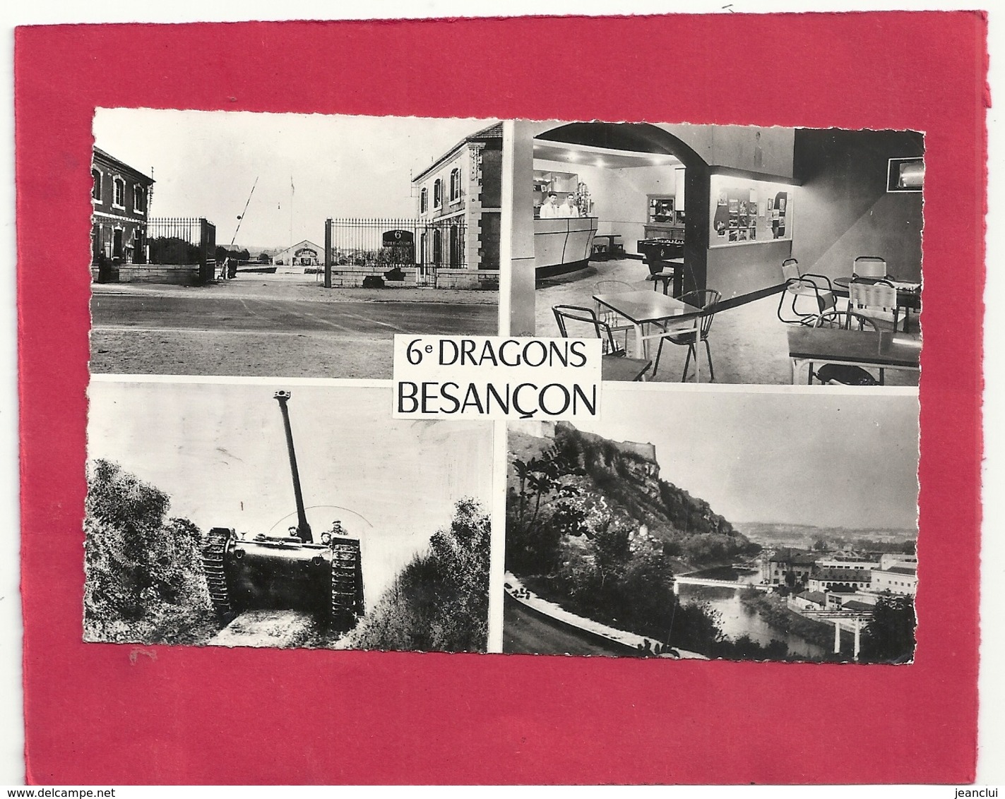 MULTIVUES " 6e DRAGONS "  BESANCON  .  CARTE NON ECRITE - Besancon