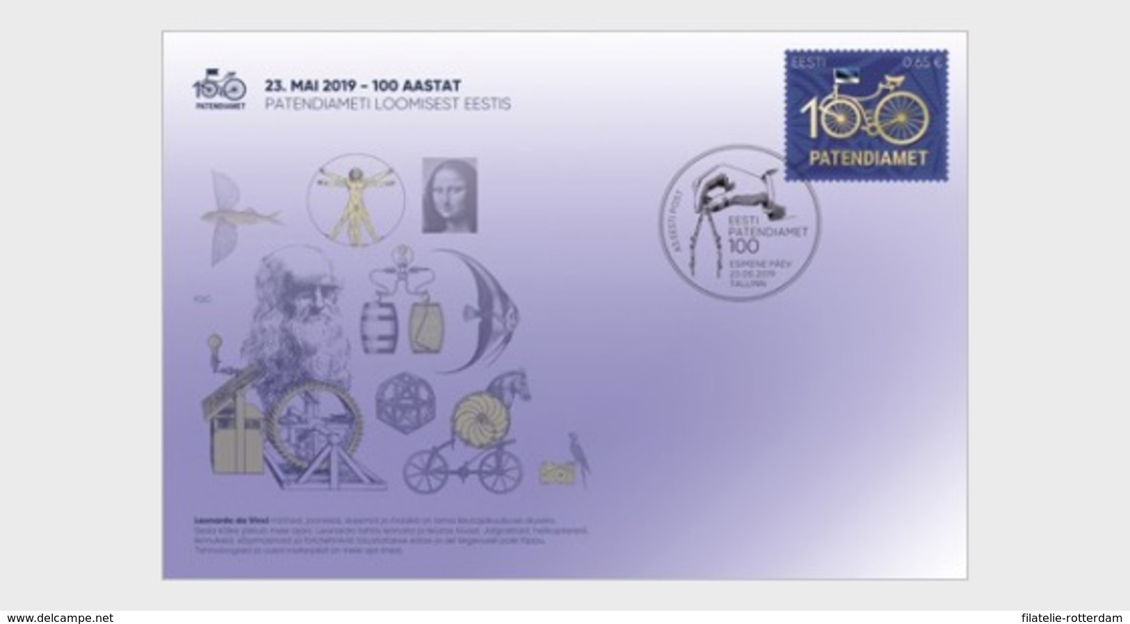 Estland / Estonia - Postfris / MNH - FDC 100 Jaar Patenten 2019 - Estonia