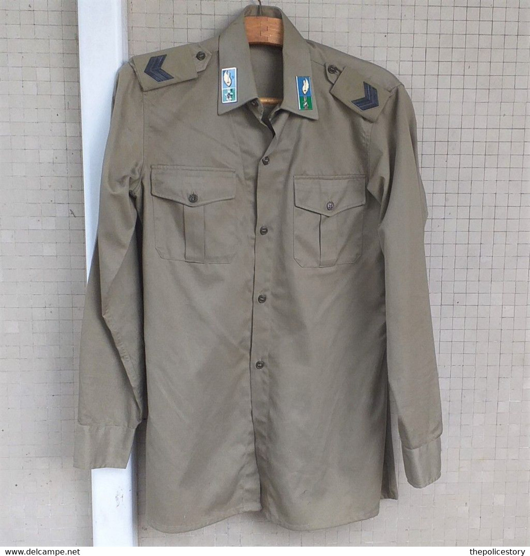 Camicia Pantaloni Estivi E.I. Caporale 28° Btg. Fanteria "Pavia"  Divisione Folgore Anni '70 - Divise