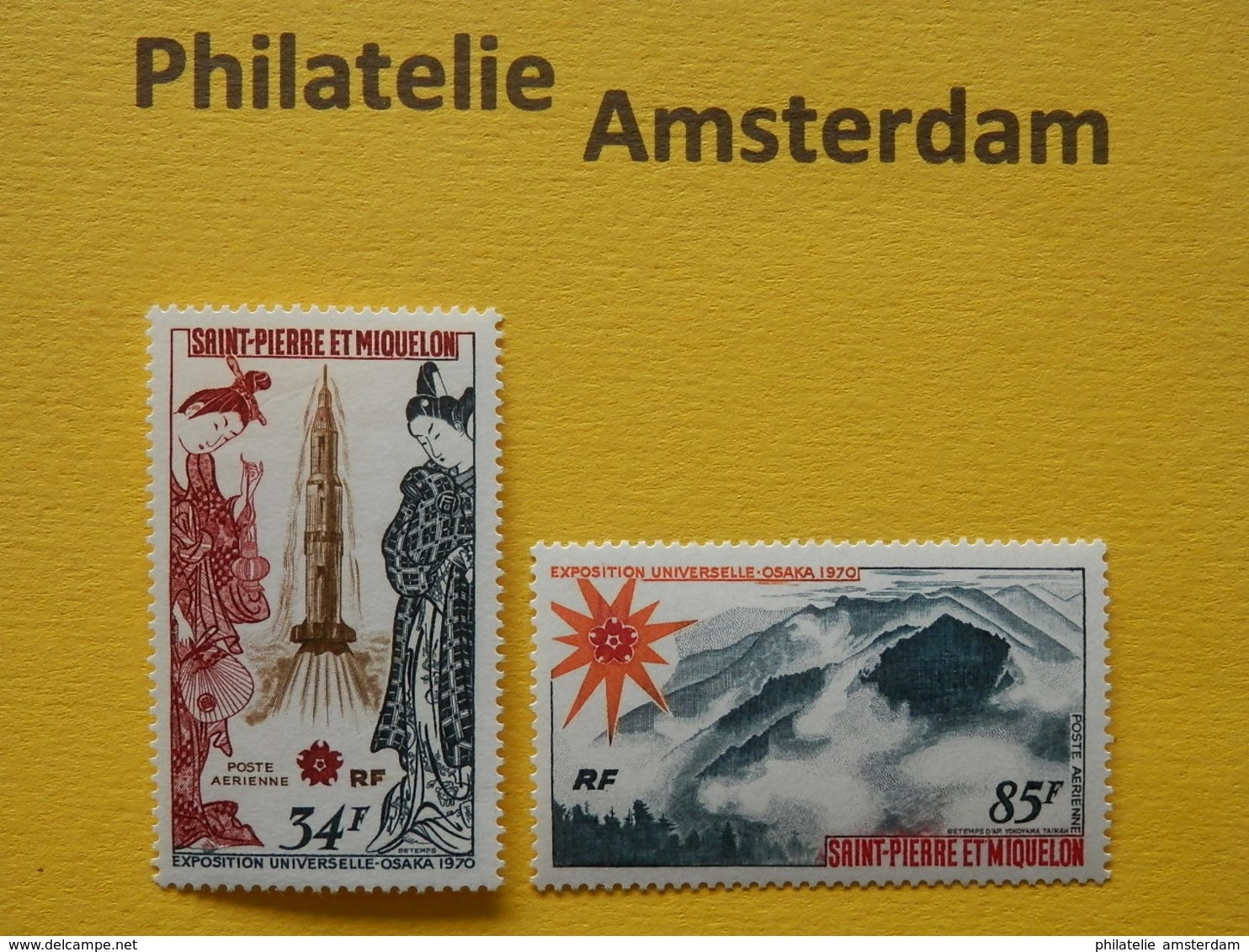 St Pierre Et Miquelon 1970, EXPO UNIVERSELLE WERELDTENTOONSTELLING / OSAKA: Mi 453-54, ** - 1970 – Osaka (Japan)