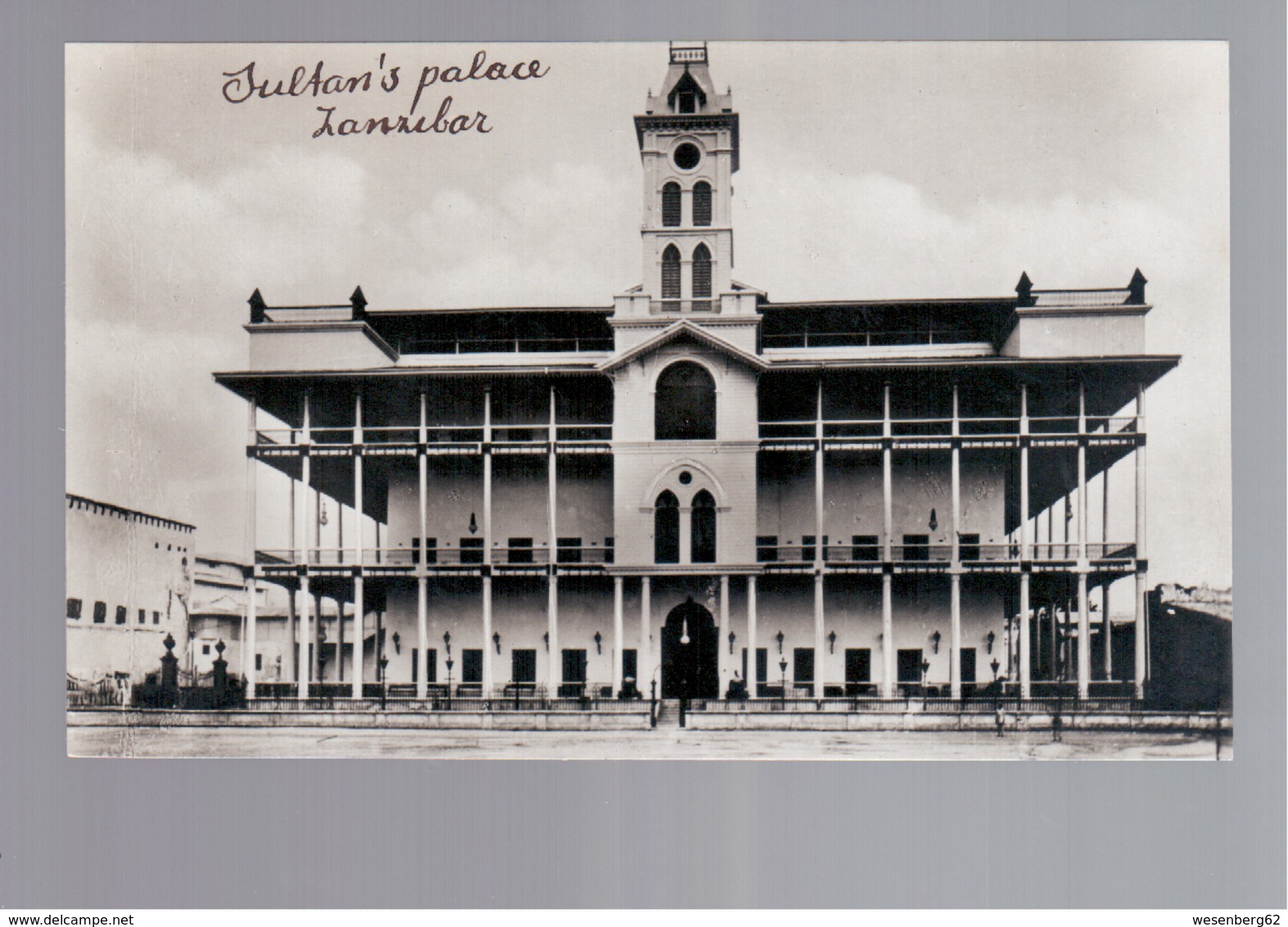TANZANIA Zanzibar Sultan's Palace Ca 1920 OLD PHOTO, POSTCARD - Tanzania