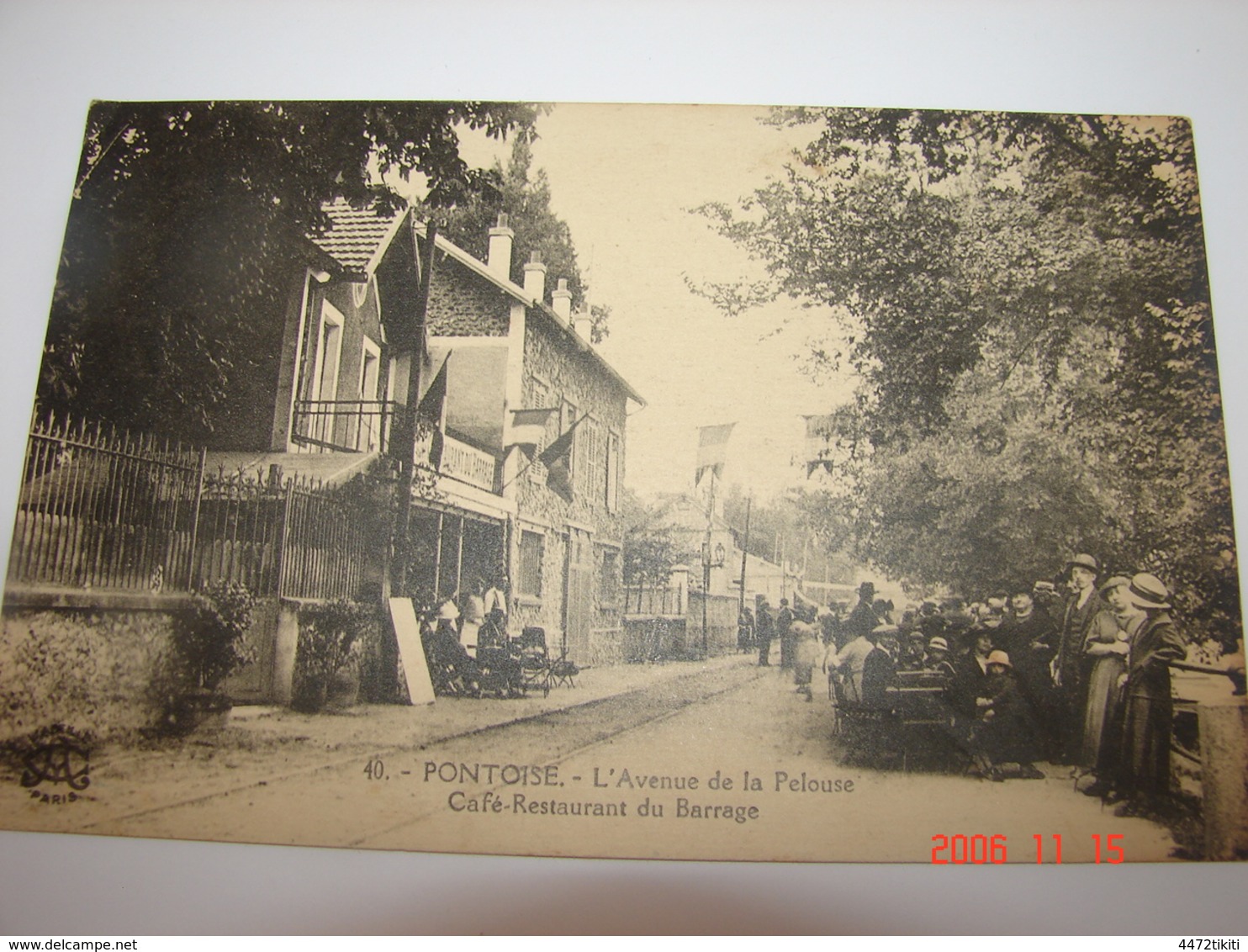 C.P.A.- Pontoise (95) - L'Avenue De La Pelouse - Café Restaurant Du Barrage - 1920 - SUP (BO 43) - Pontoise
