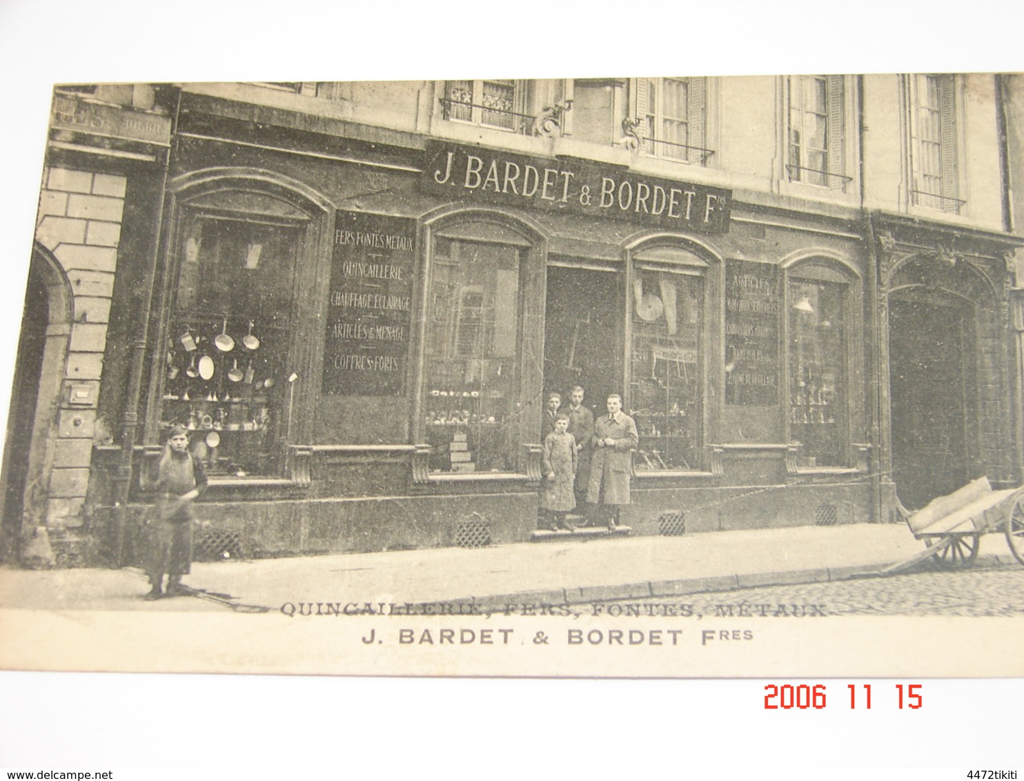 C.P.A.- Nancy (54) - Quincaillerie - Maison Bardet & Bordet Frères - Rue Saint Nicolas  - 1924 - SUP (BO 47) - Nancy
