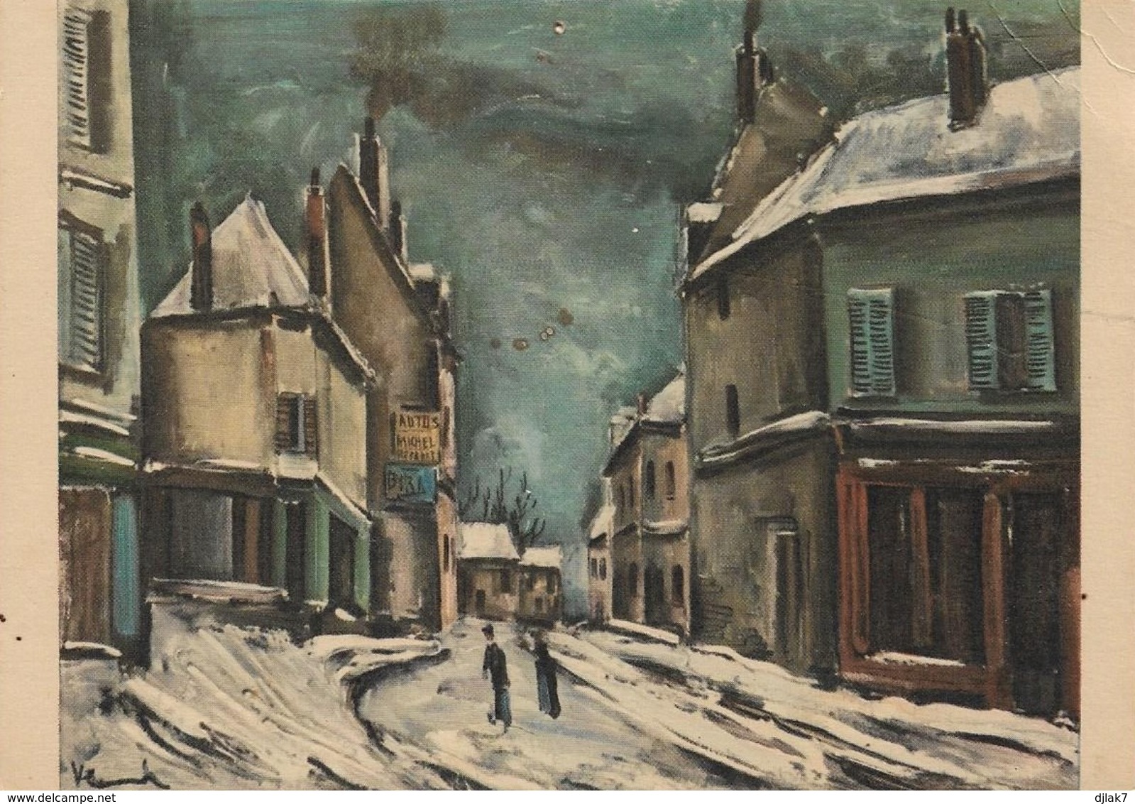 Vlaminck Rue De Village Sous La Neige 2 Scans) - Malerei & Gemälde