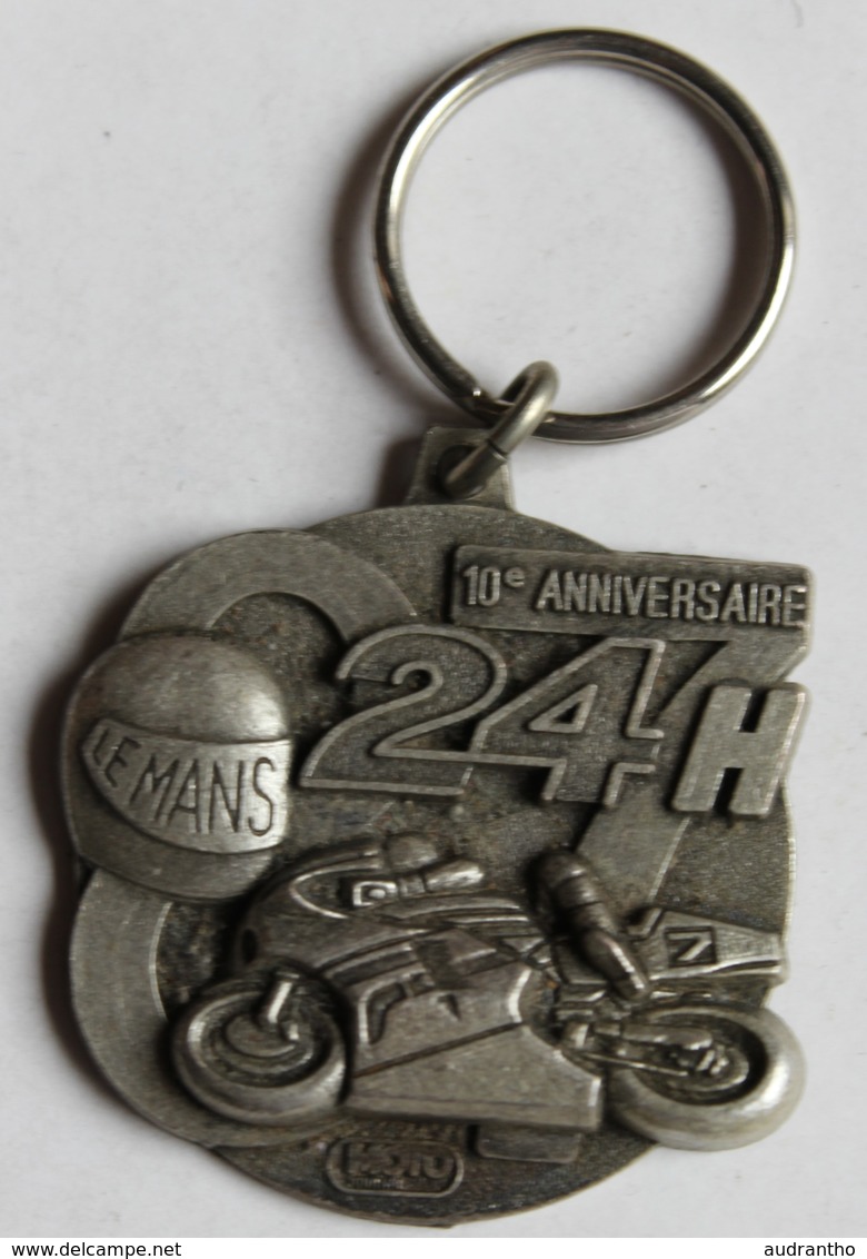 Broche Médaille Porte Clé Course Moto 24 Heures Du Mans 10° Anniversaire 1988 - Motorräder