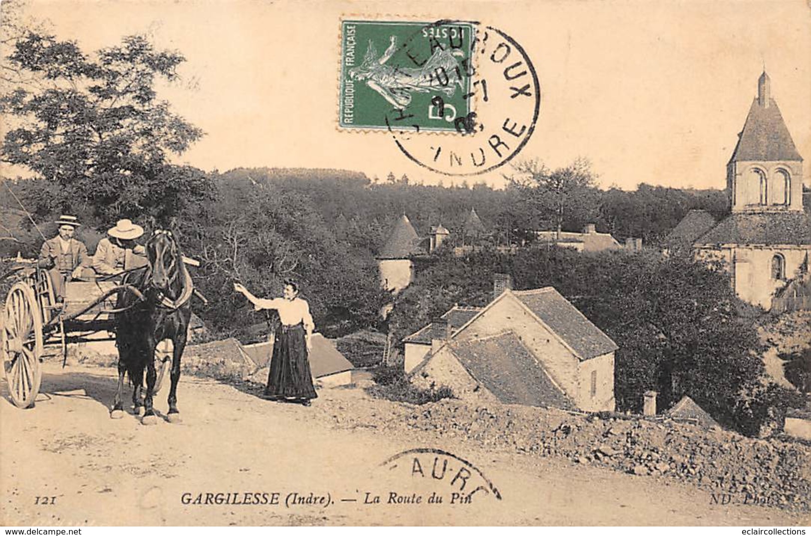 Gargilesse        36        La Route Du Pin          (voir Scan) - Autres & Non Classés