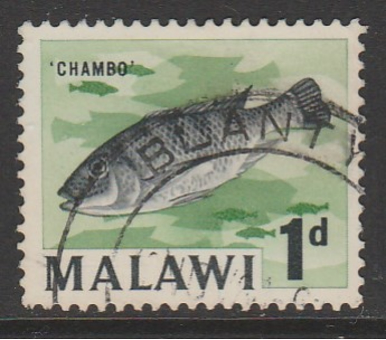 Malawi 1966 Local Motives 1 P Green/black SW 42 O Used - Malawi (1964-...)