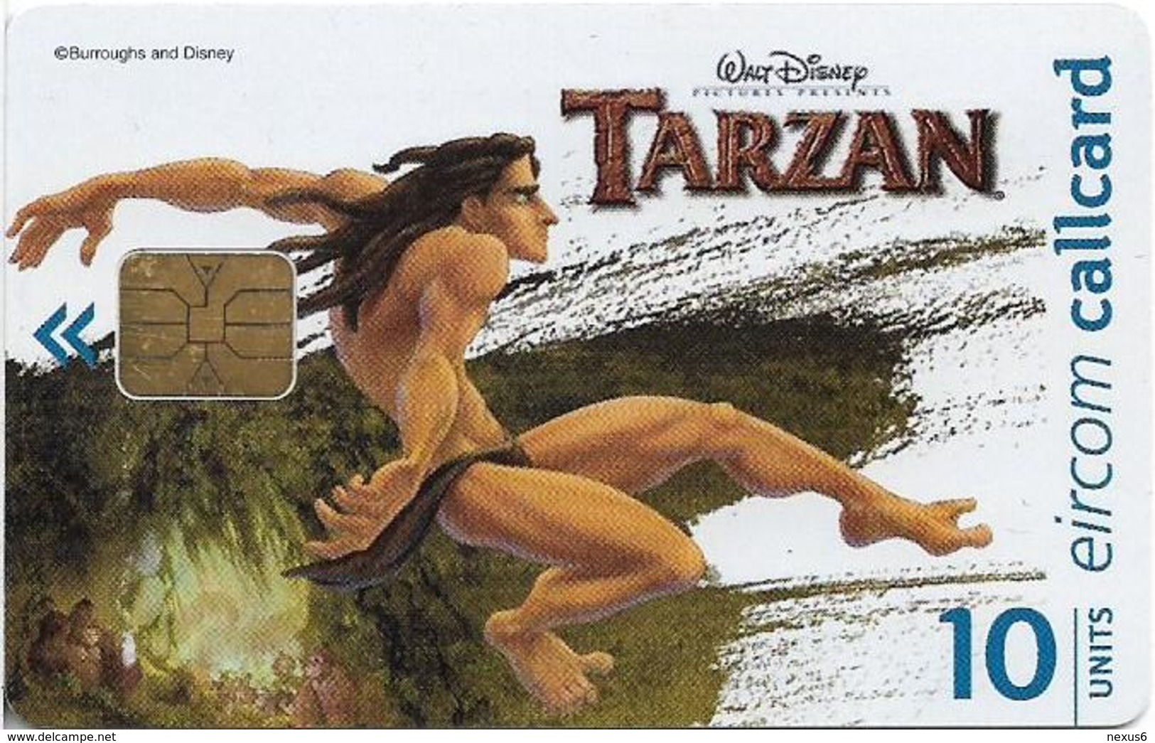 Ireland - Eircom - Tarzan Leaping - 10Units, 11.1999, 75.000ex, Used - Ireland