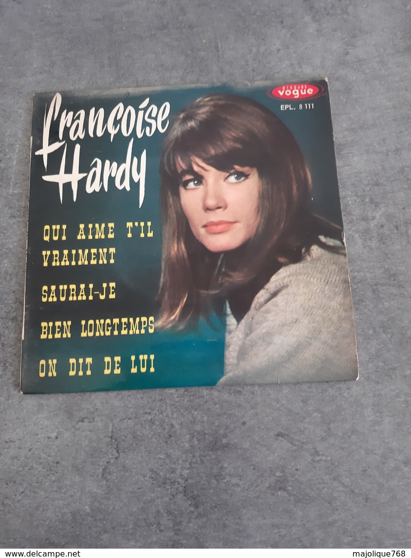 Disque De Françoise Hardy - Qui Aime T'il Vraiment - Vogue EPL. 8111 - 1963 - - Rock