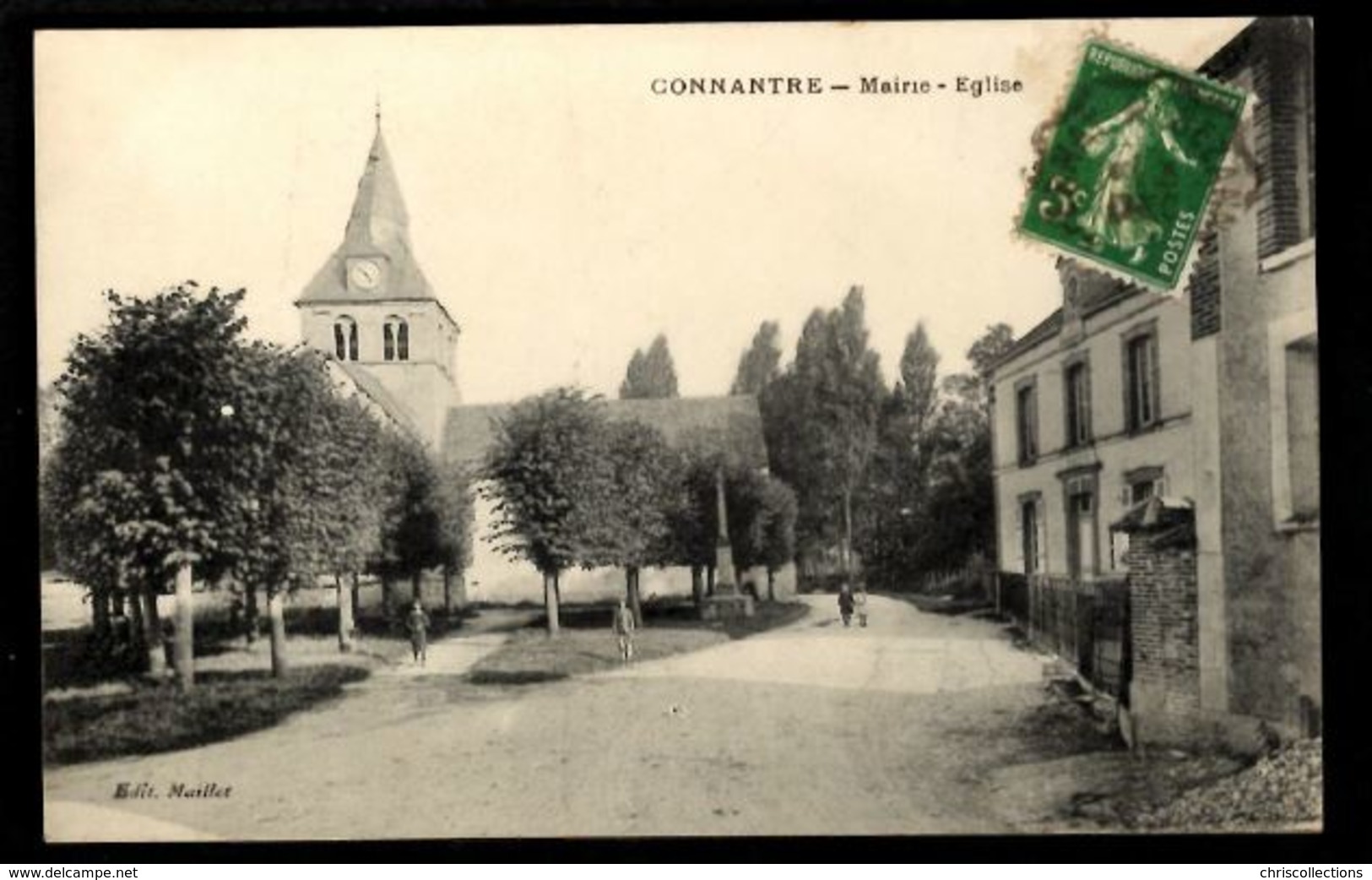 51 - CONNANTRE (Marne) - Mairie - Eglise - Andere & Zonder Classificatie