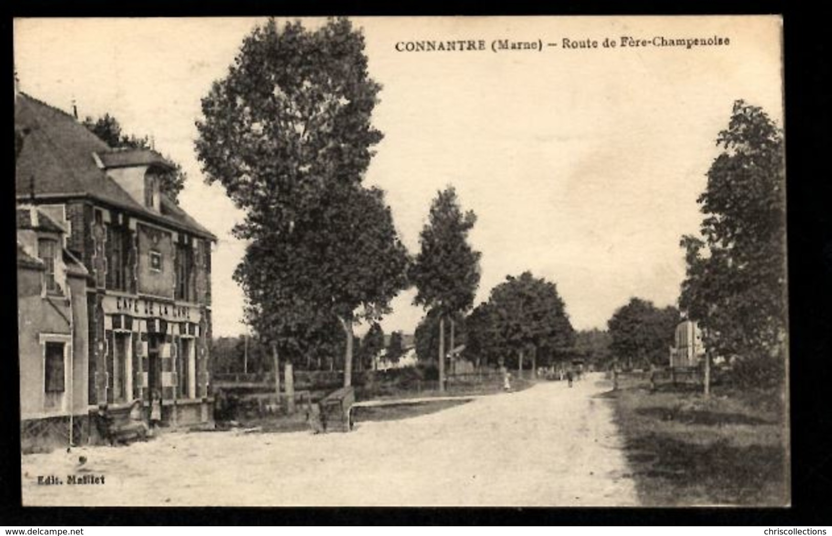 51 - CONNANTRE (Marne) - Route De Fère Champenoise - Café De La Gare - Sonstige & Ohne Zuordnung