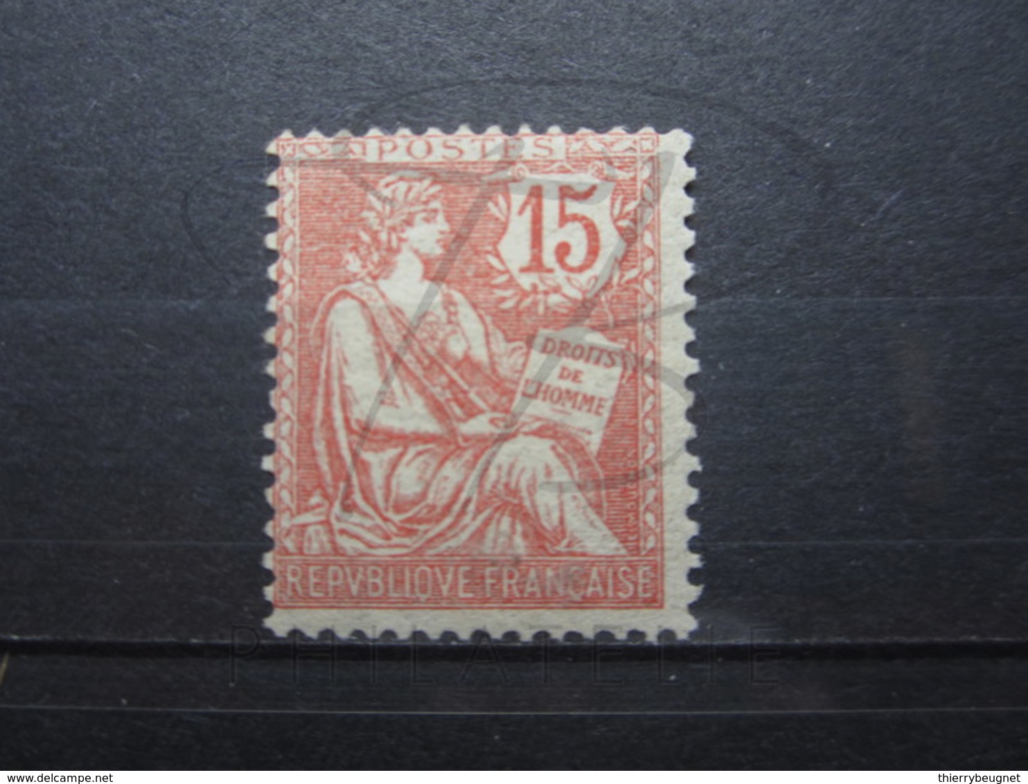 VEND BEAU TIMBRE DE FRANCE N° 125 , X !!! (b) - 1900-02 Mouchon