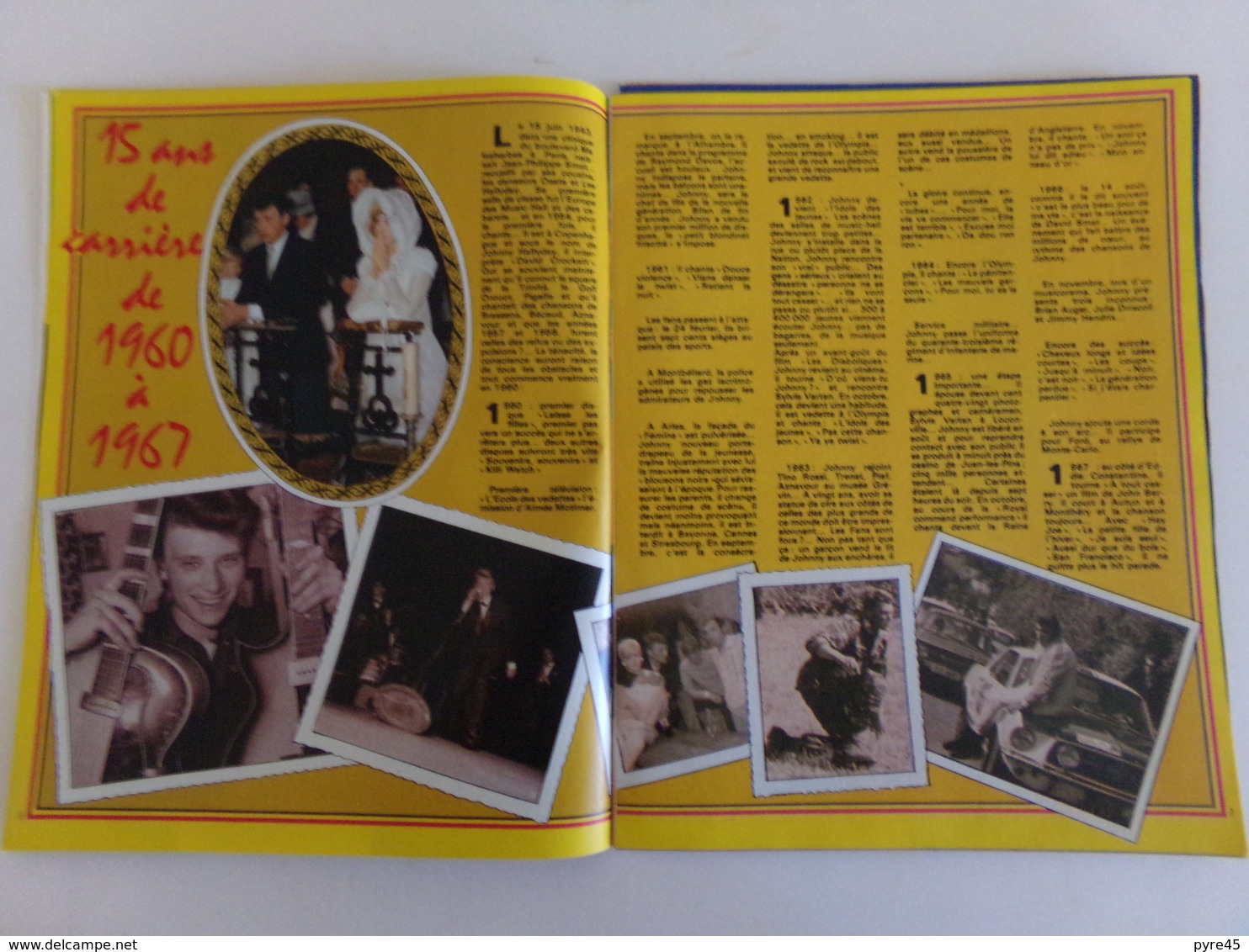 Magazine " Tilt " N° 9, 1974, " Johnny, Elvis, Eddy Mitchell, Dick Rivers, Pierre Billon ..." ( Pages Désolidarisées )" - Musique