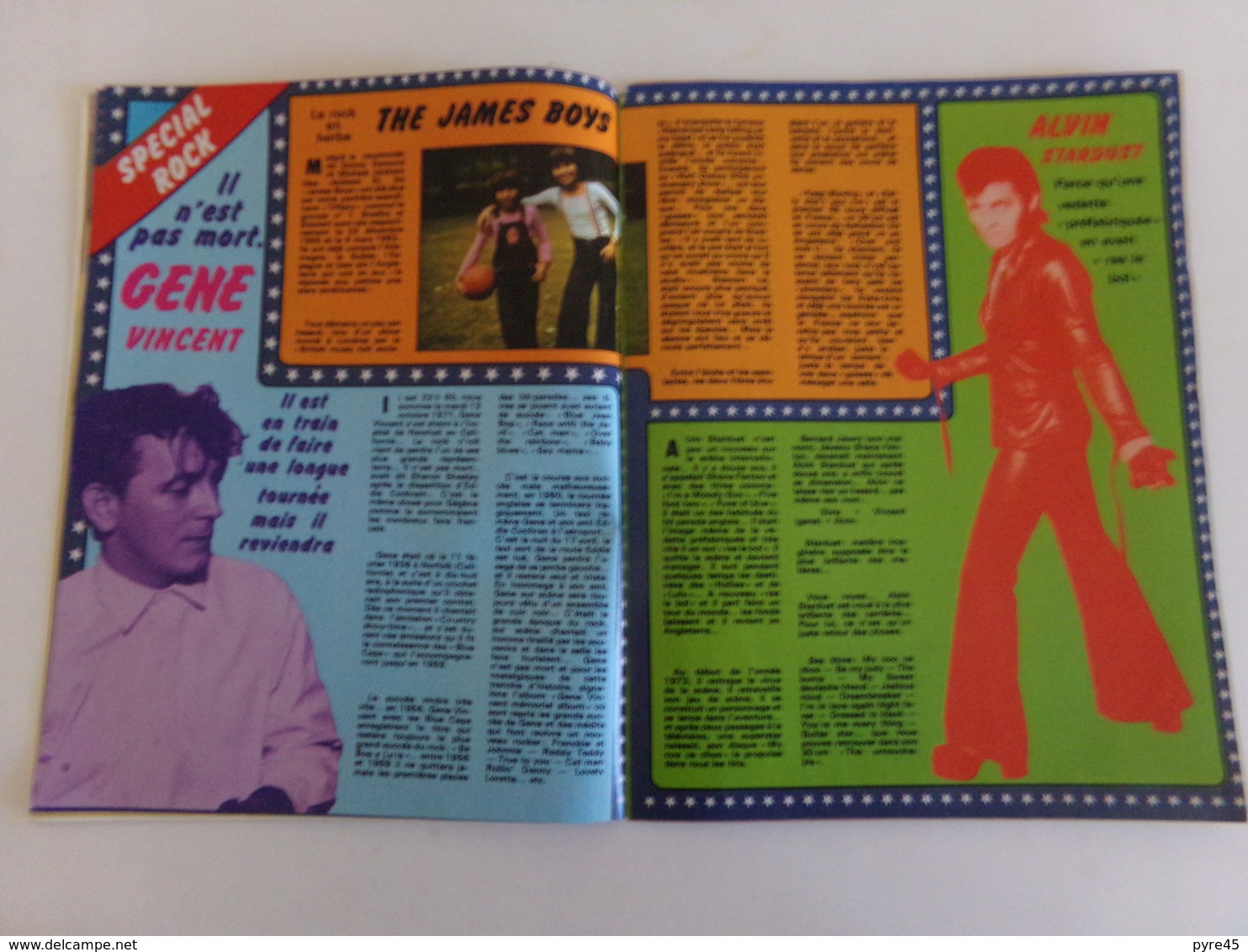 Magazine " Tilt " n° 9, 1974, " Johnny, Elvis, Eddy Mitchell, Dick Rivers, Pierre Billon ..." ( pages désolidarisées )"