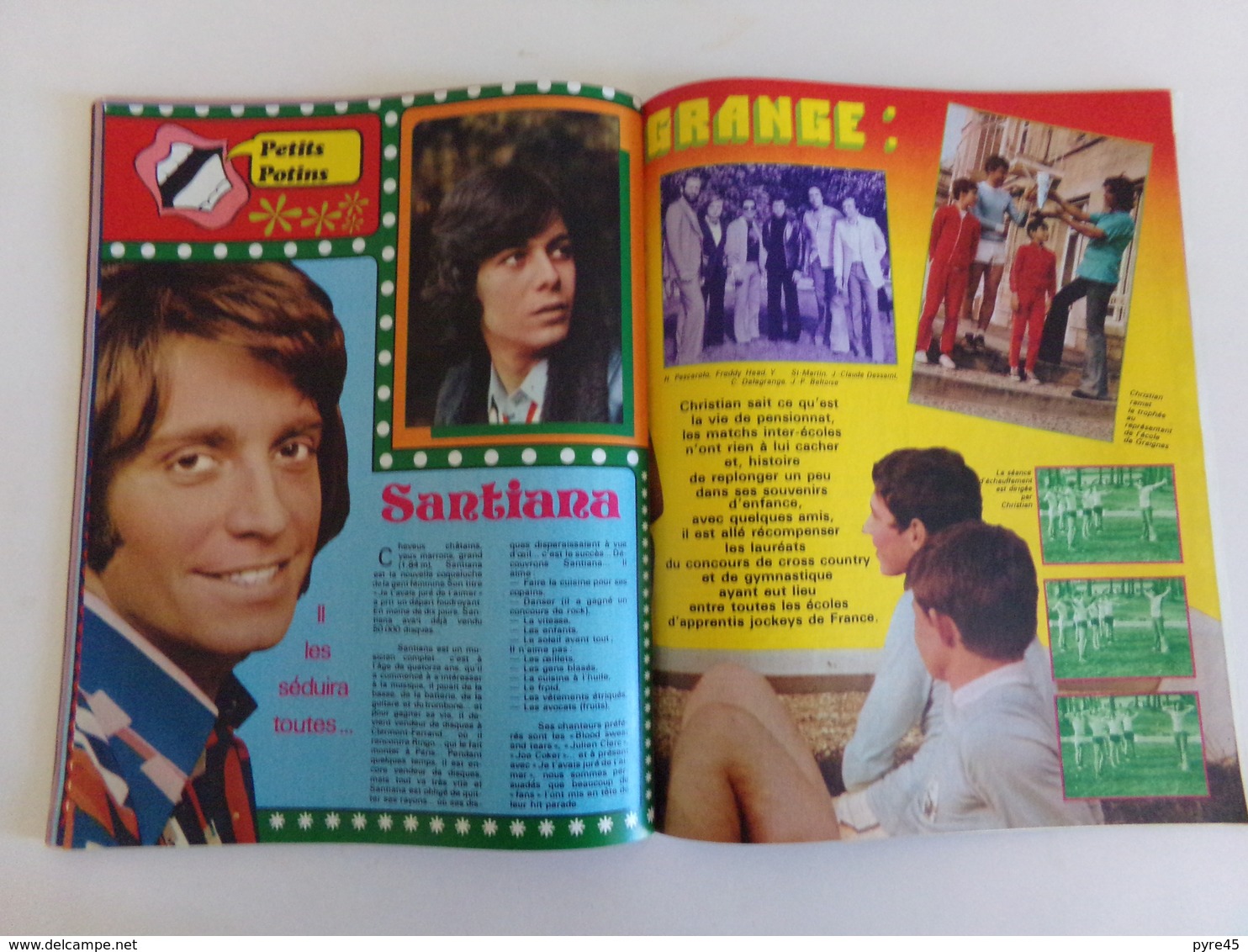 Magazine " Tilt " n° 9, 1974, " Johnny, Elvis, Eddy Mitchell, Dick Rivers, Pierre Billon ..." ( pages désolidarisées )"