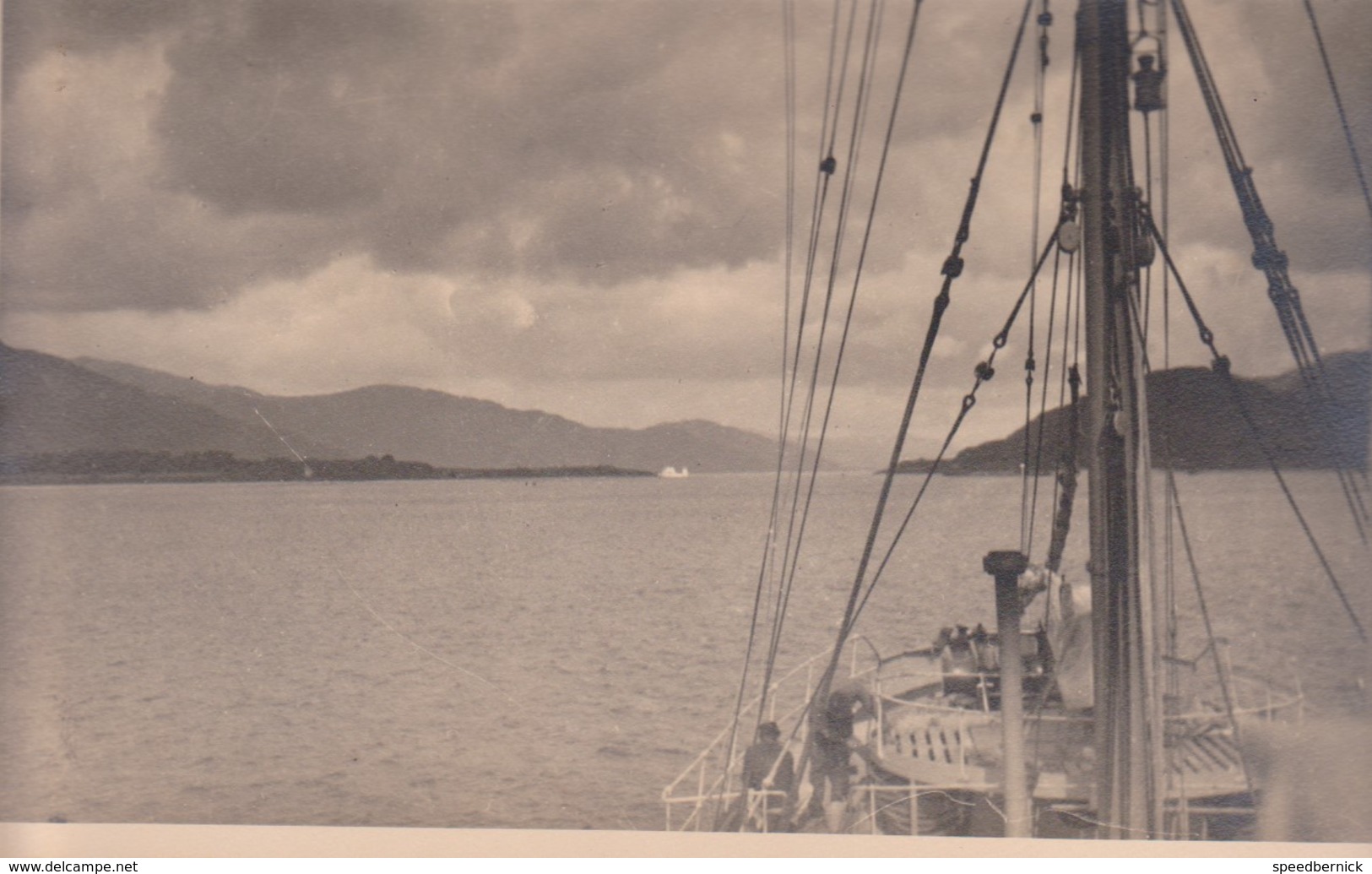 2PLC -photo Bateau - Lieu à Identifier -lot Paul Le Coz - Loctudy- Ecole Mousses -1935? - Boten