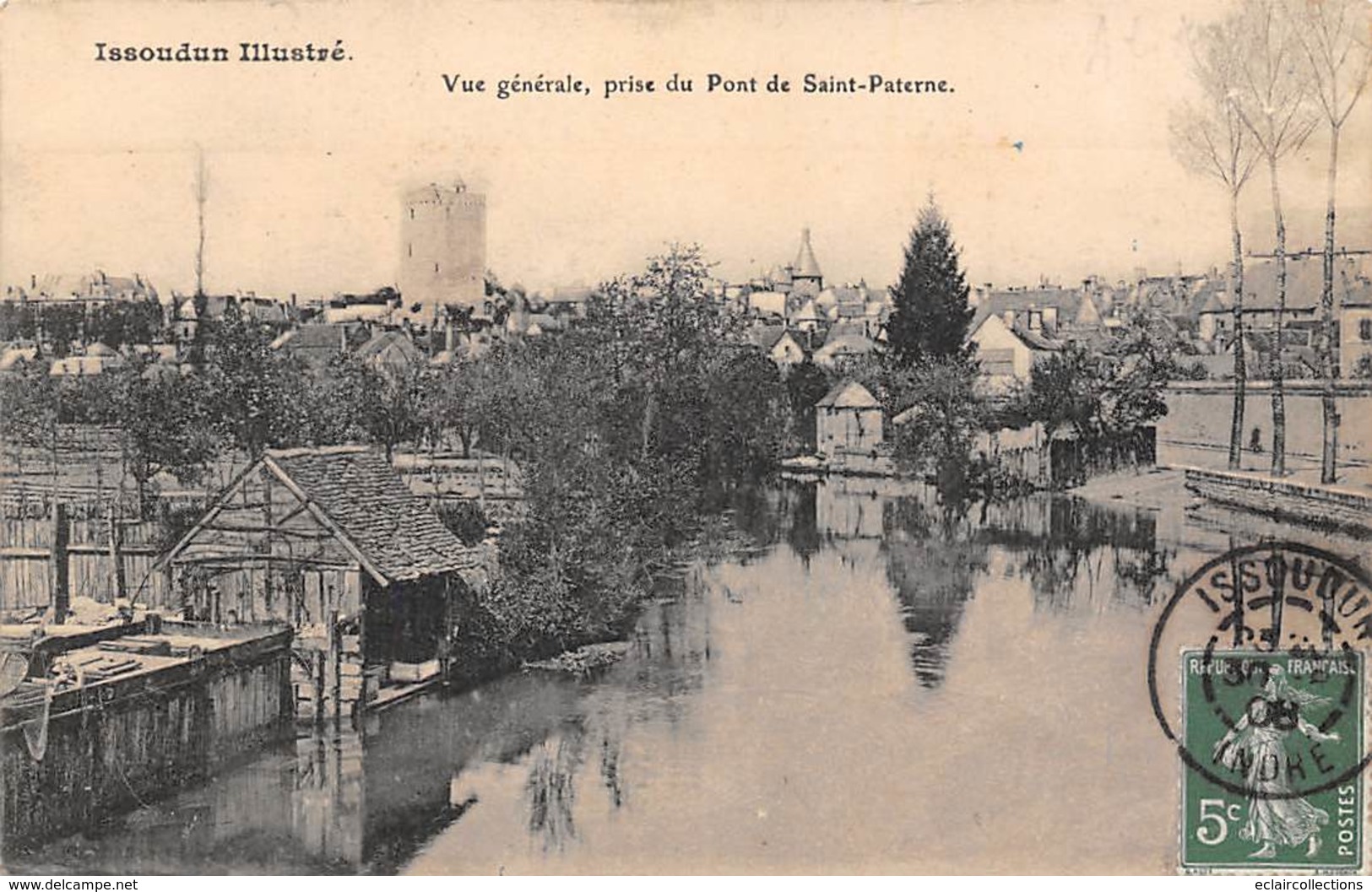 Issoudun            36      Vue Générale Prise Du Pont De Saint Paterne   (voir Scan) - Issoudun