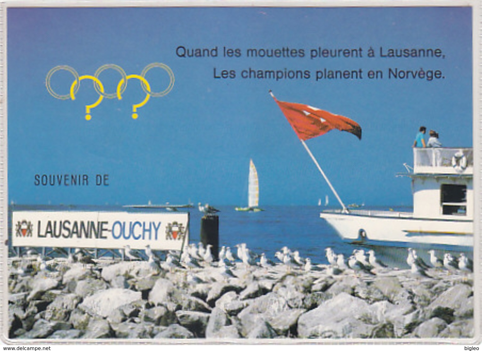 Quand Les Mouettes Pleurent - Oblit.spécial Lillehammer 1994       (A-77-170701) - Giochi Olimpici