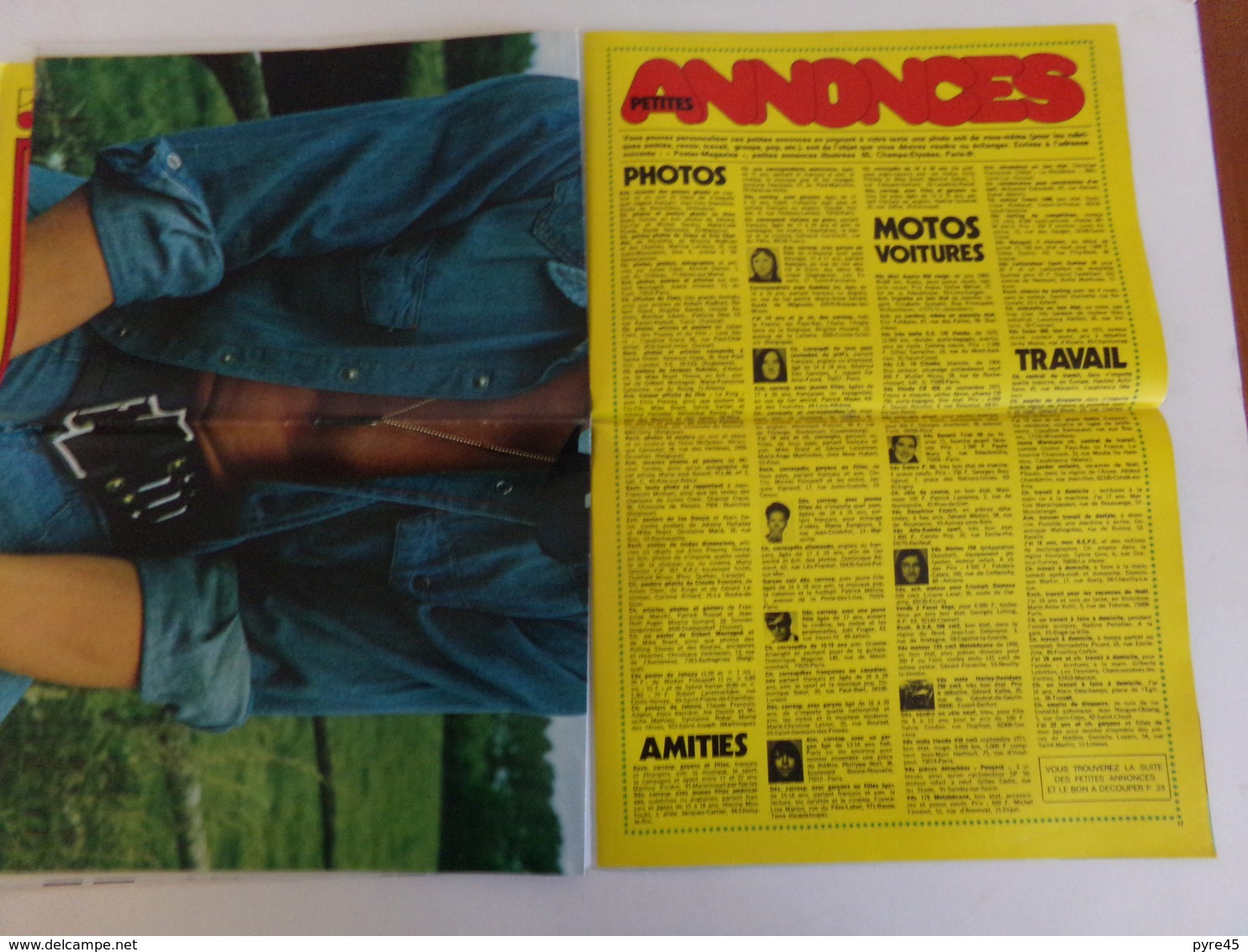 Magazine "Poster " n° 11, 1972, " Polnareff, Dutronc, Sheila, Charlebois ... "