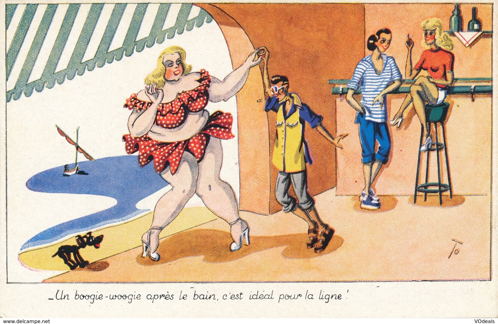 CPSM - Thèmes - Illustrateurs - Humour - Un Boogie-Woogie ... - Autres & Non Classés